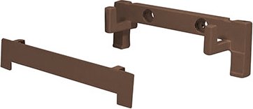 Uchwyt ścienny do lamp Home brązowy 2 el.