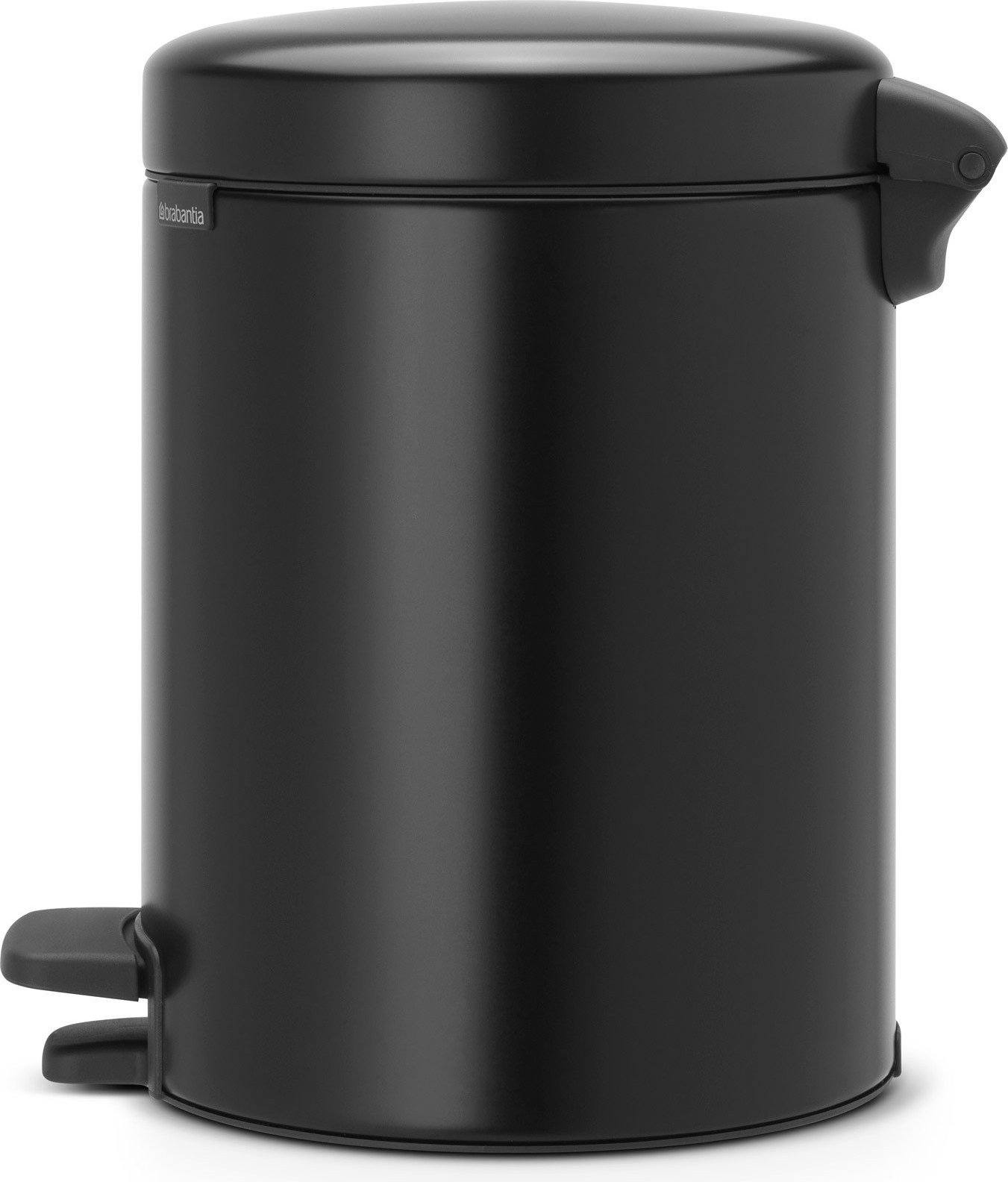 Kosz na śmieci pedałowy NewIcon 5l matowy czarny