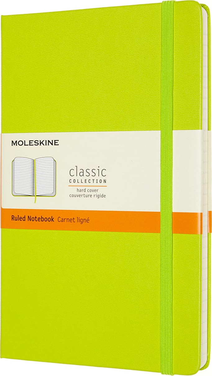 Notes w linię Moleskine L limonkowy