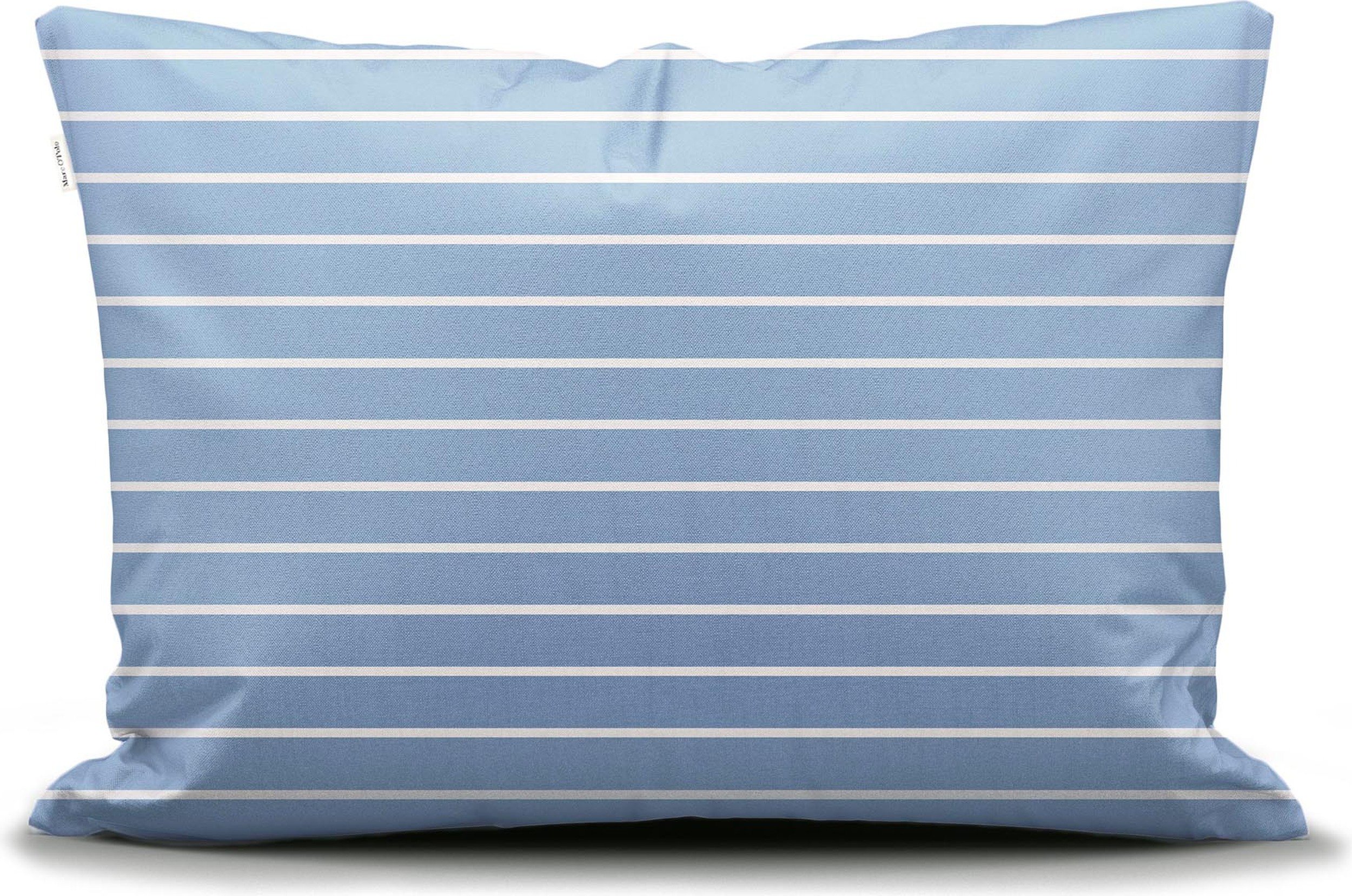 Poszewka na poduszkę Thyra 40 x 40 cm niebieska zapięcie suwak