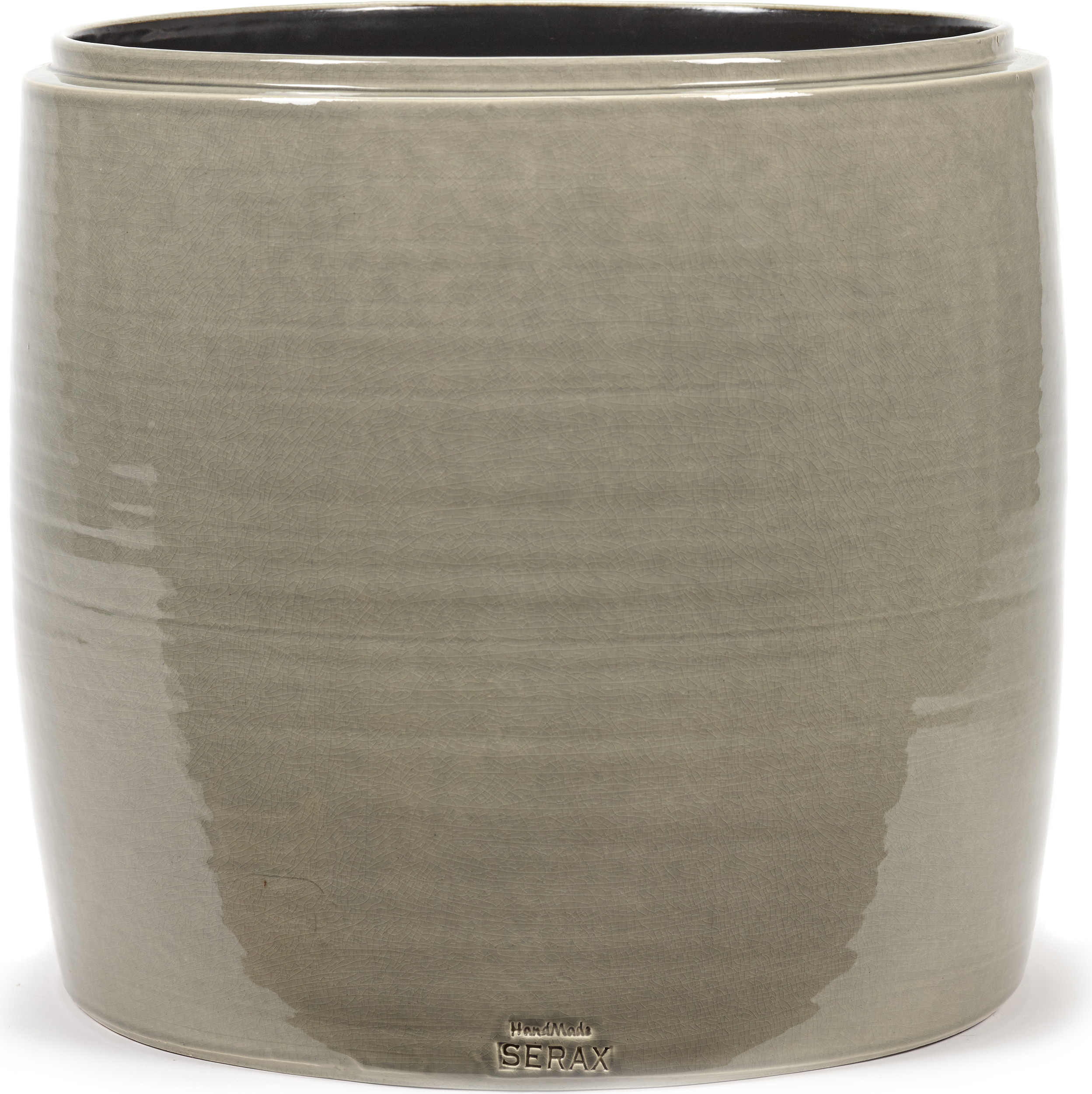 Osłonka na doniczkę Glazed Shades 38 cm szara