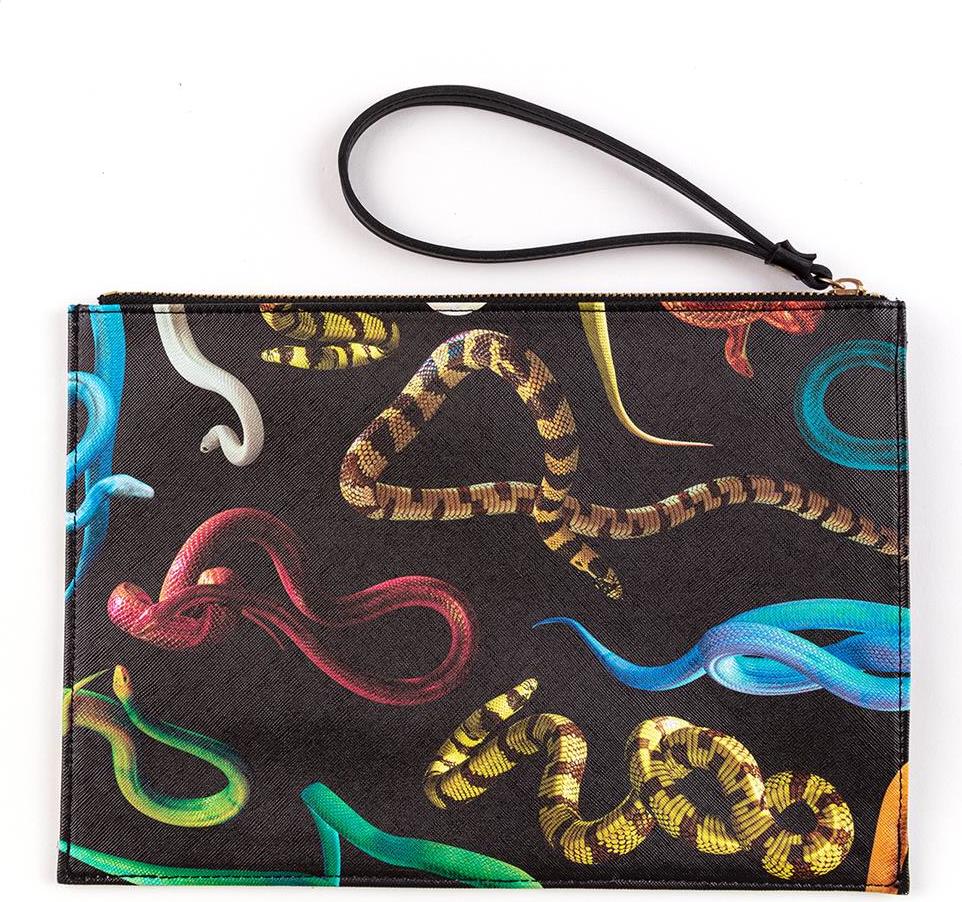 Torebka Toiletpaper Snakes płaska 28 cm z uchwytem