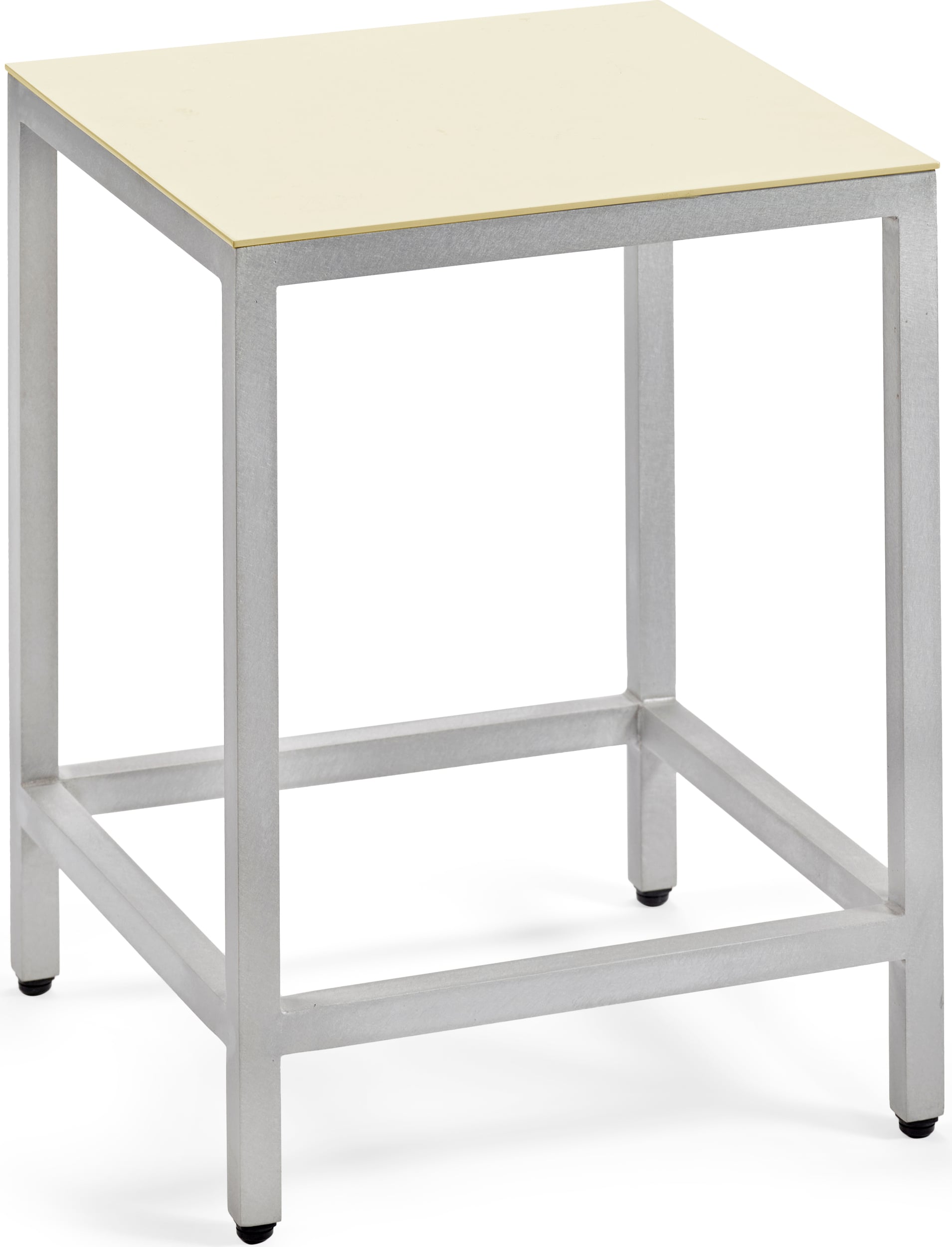 Stołek Alu 45 cm kość słoniowa