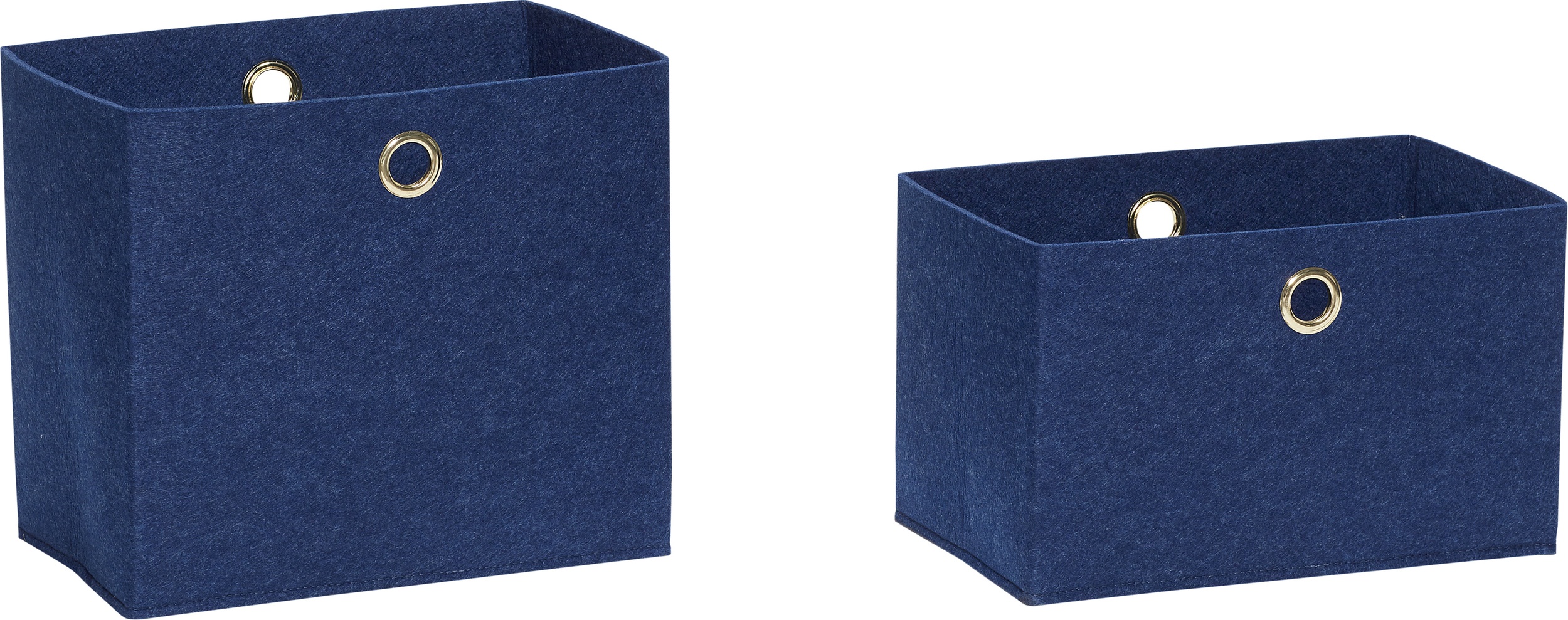 Koszyk Hübsch niebieski filcowy 2 szt.