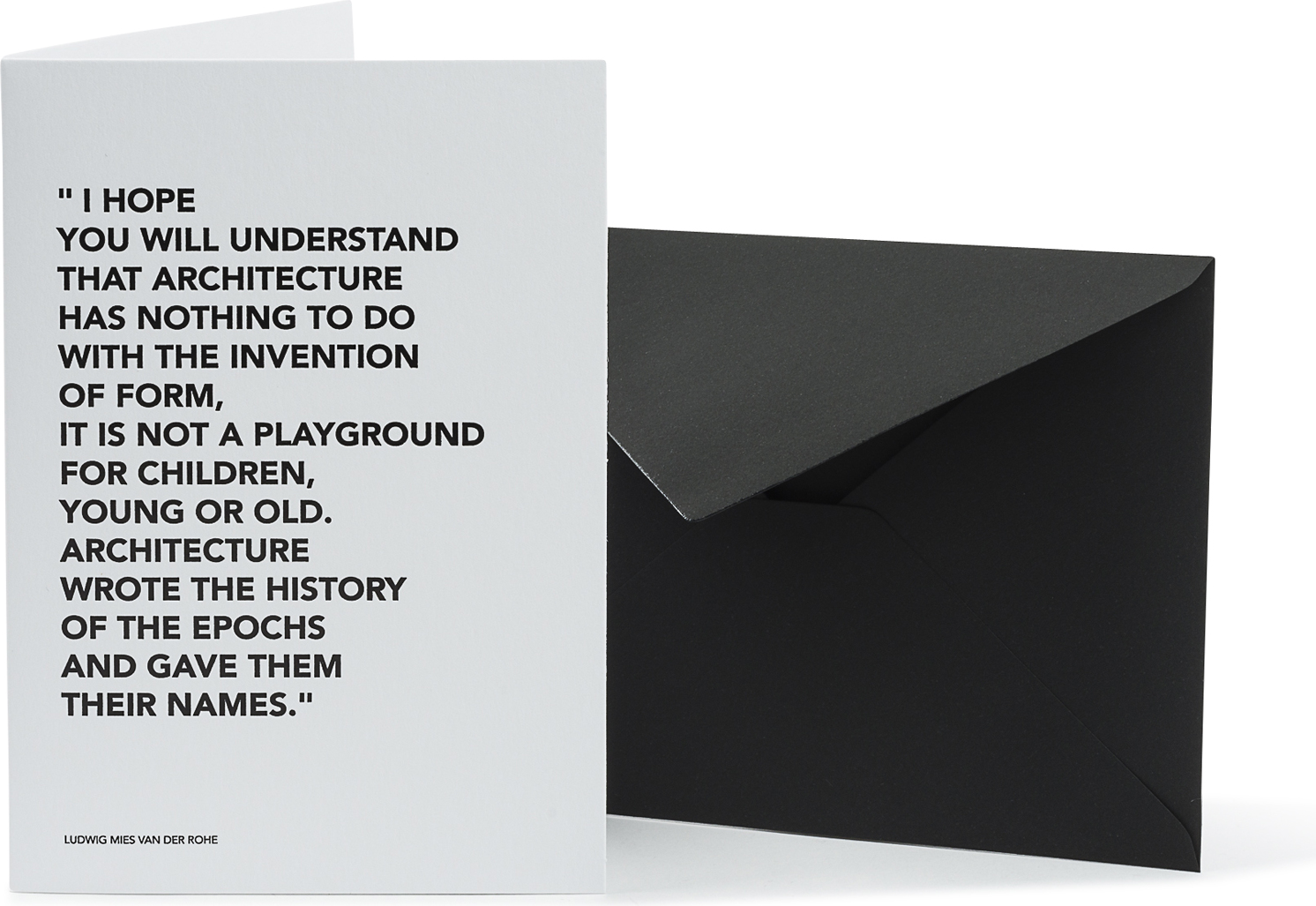 Kartka z kopertą Architects Quotes Playground