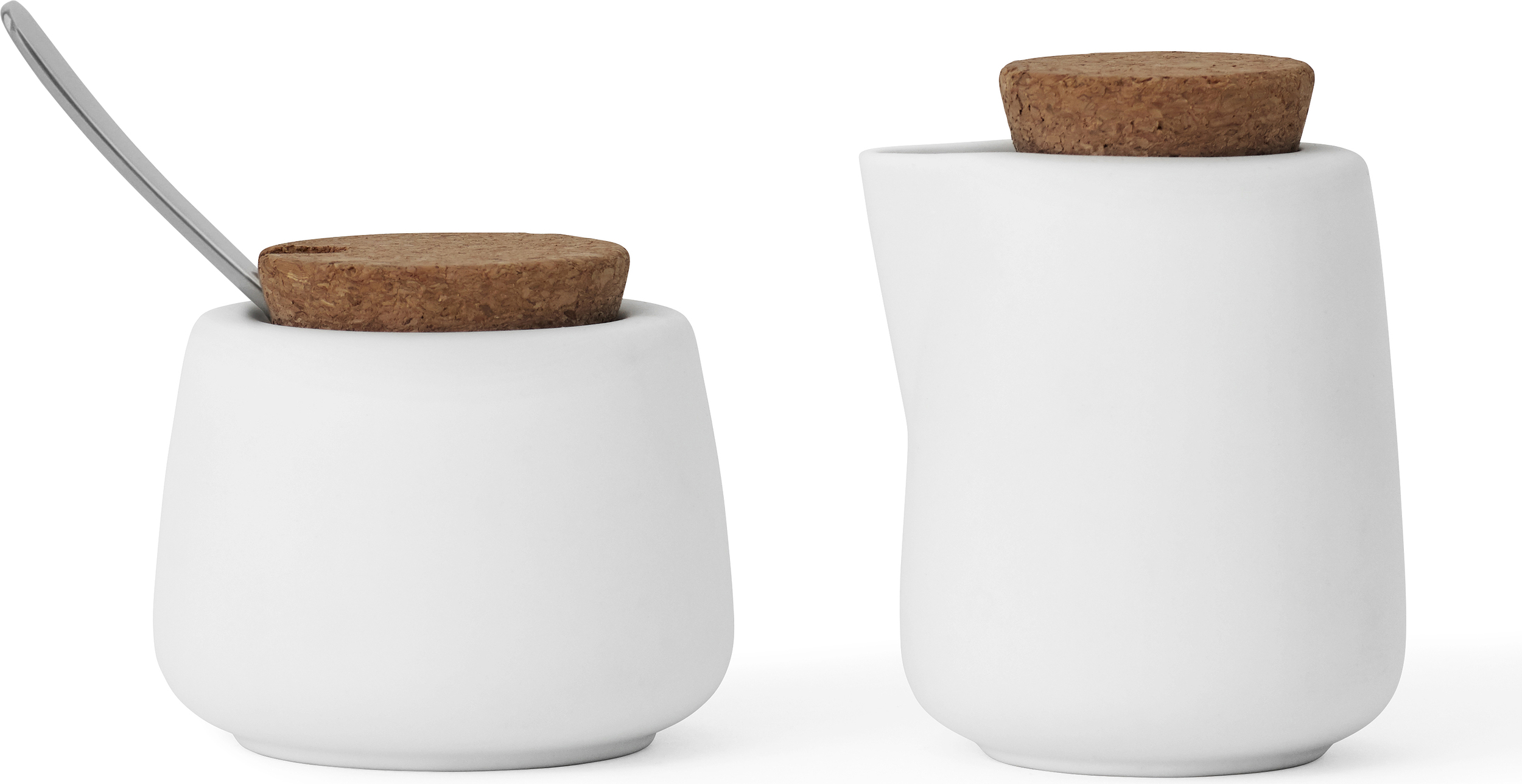 Mlecznik i cukiernica Nicola białe z łyżeczką