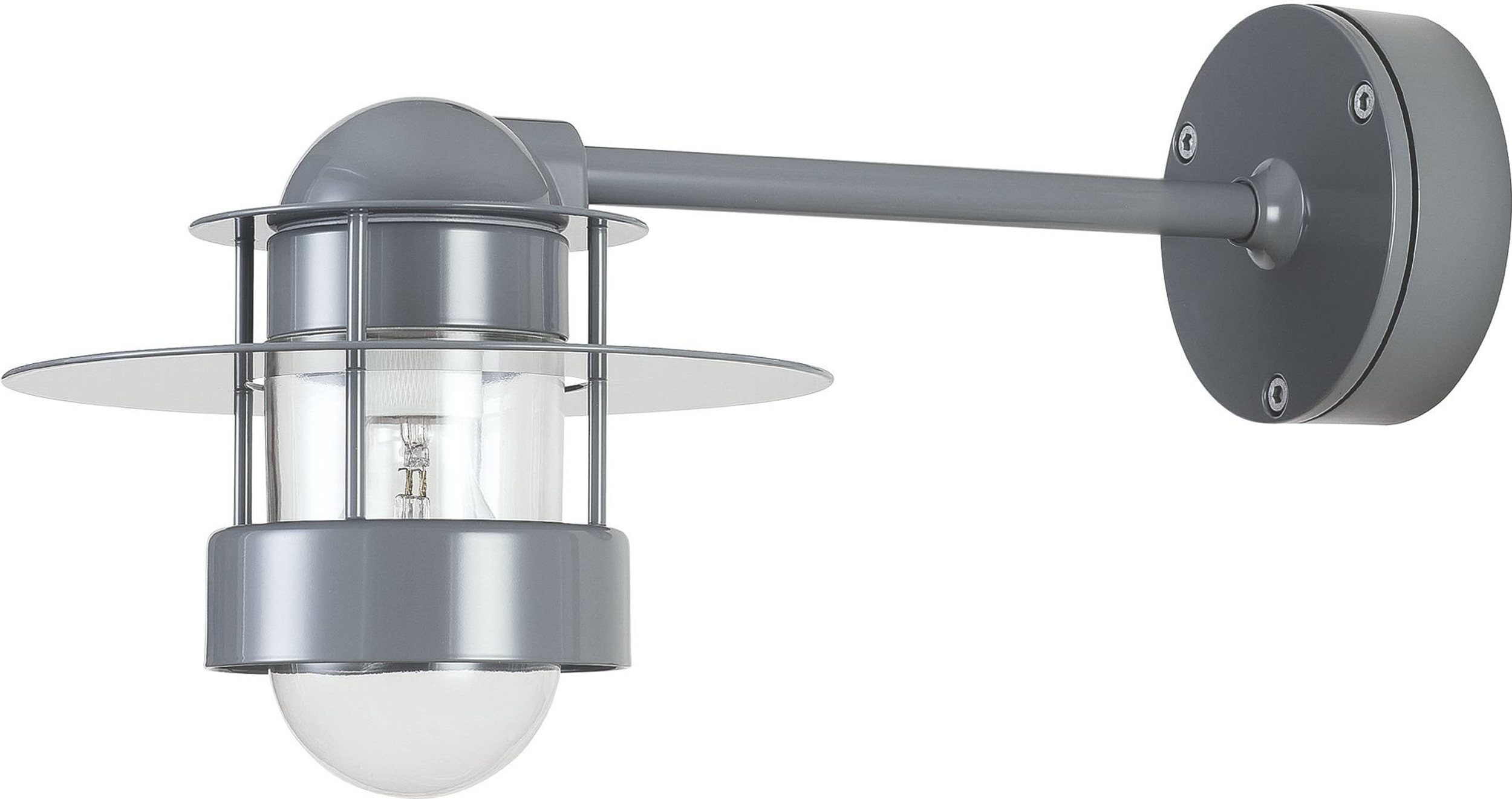 Kinkiet Albertslund długi szary zewnętrzny