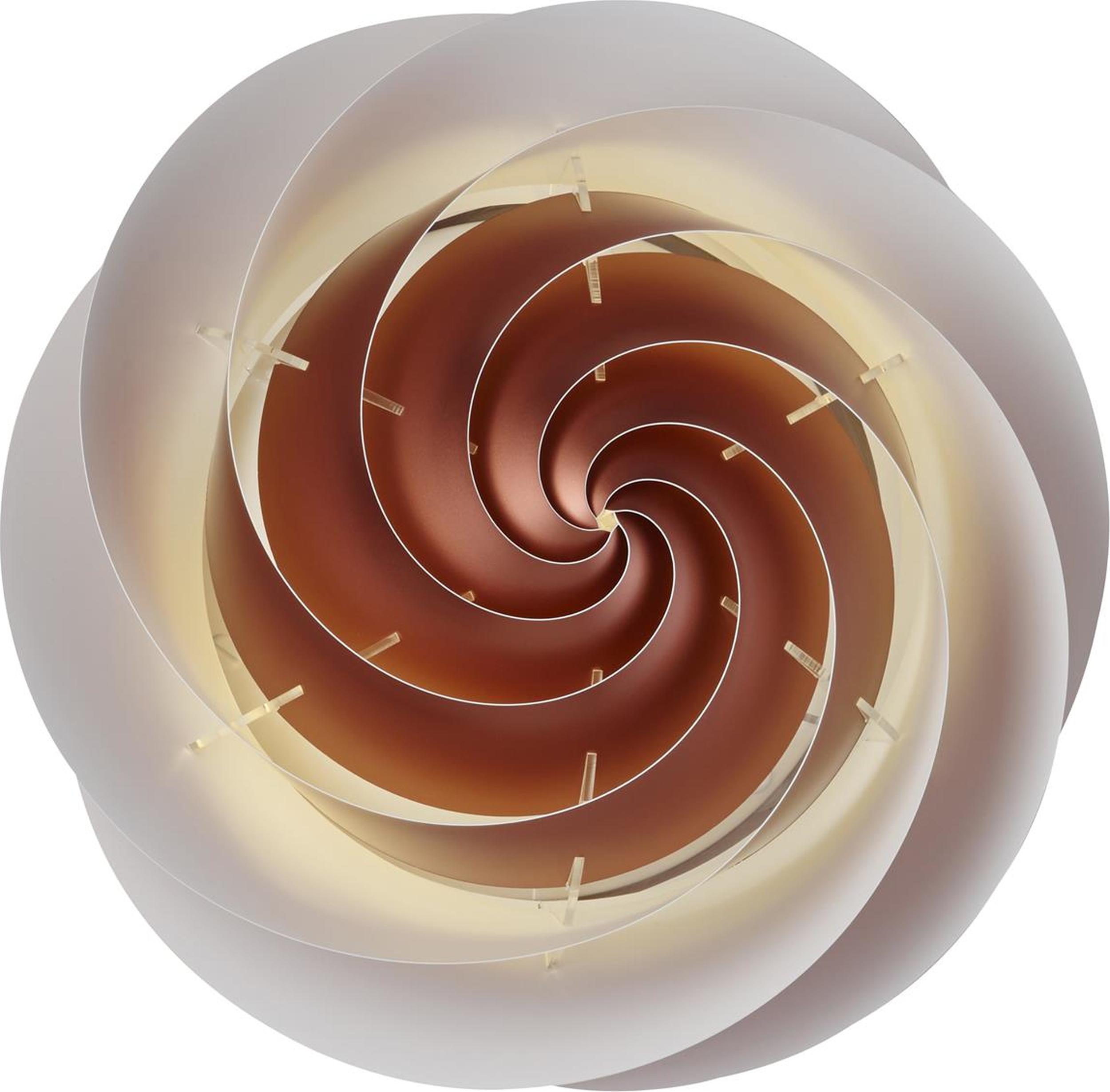 Plafon sufitowy i ścienny Swirl 37 cm miedziany