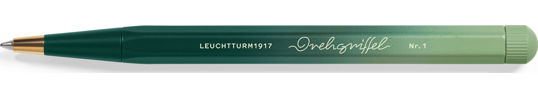 Długopis kulkowy z czarnym tuszem Drehgriffel Nr. 1 Gradient zielony