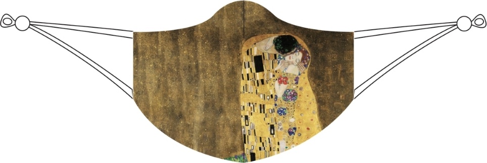 Maseczka ochronna LOQI Gustav Klimt The Kiss