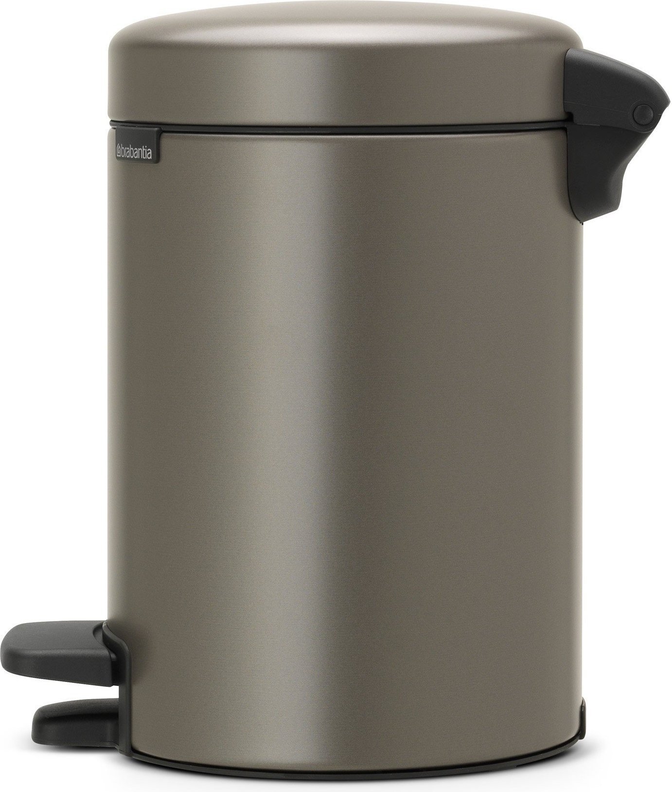 Kosz na śmieci pedałowy NewIcon 3l platynowy