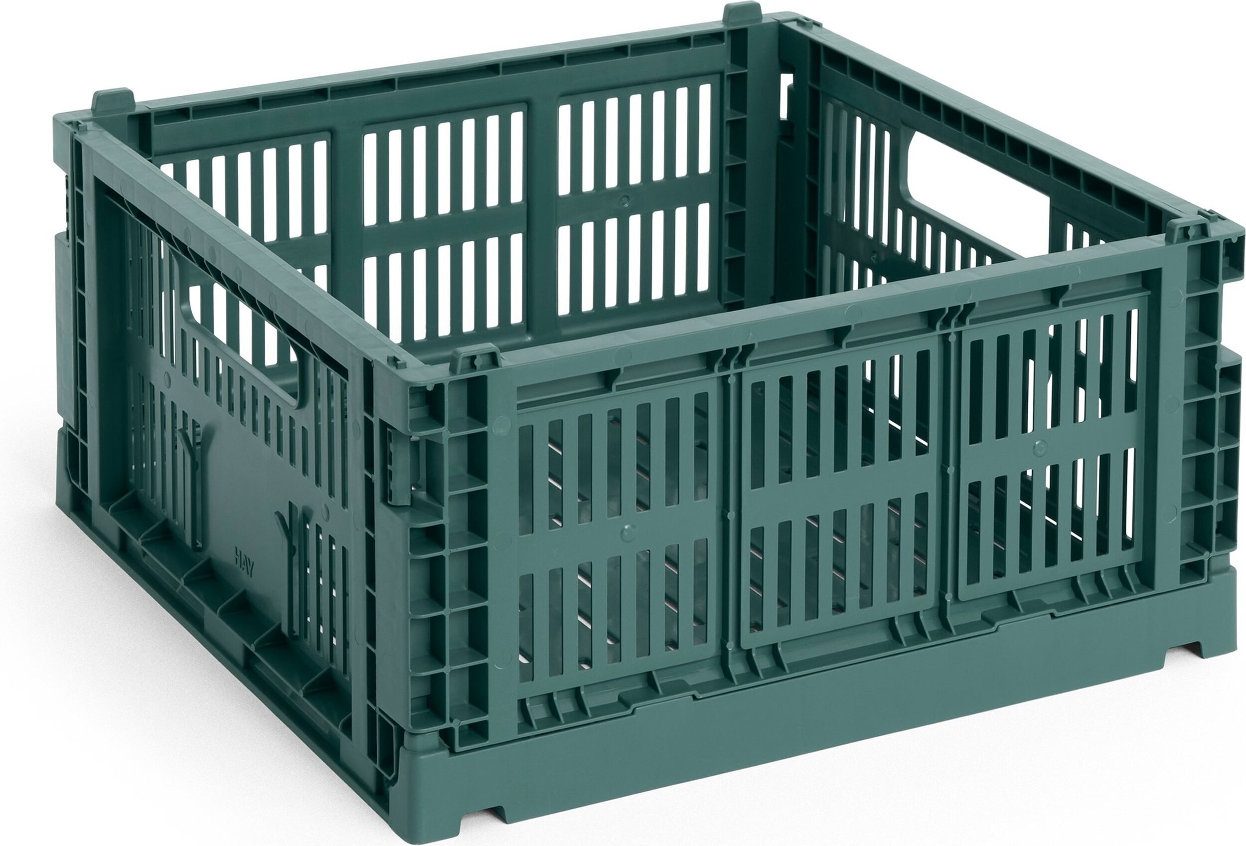 Kosz do przechowywania Hay Colour Crate Square M ciemnozielony
