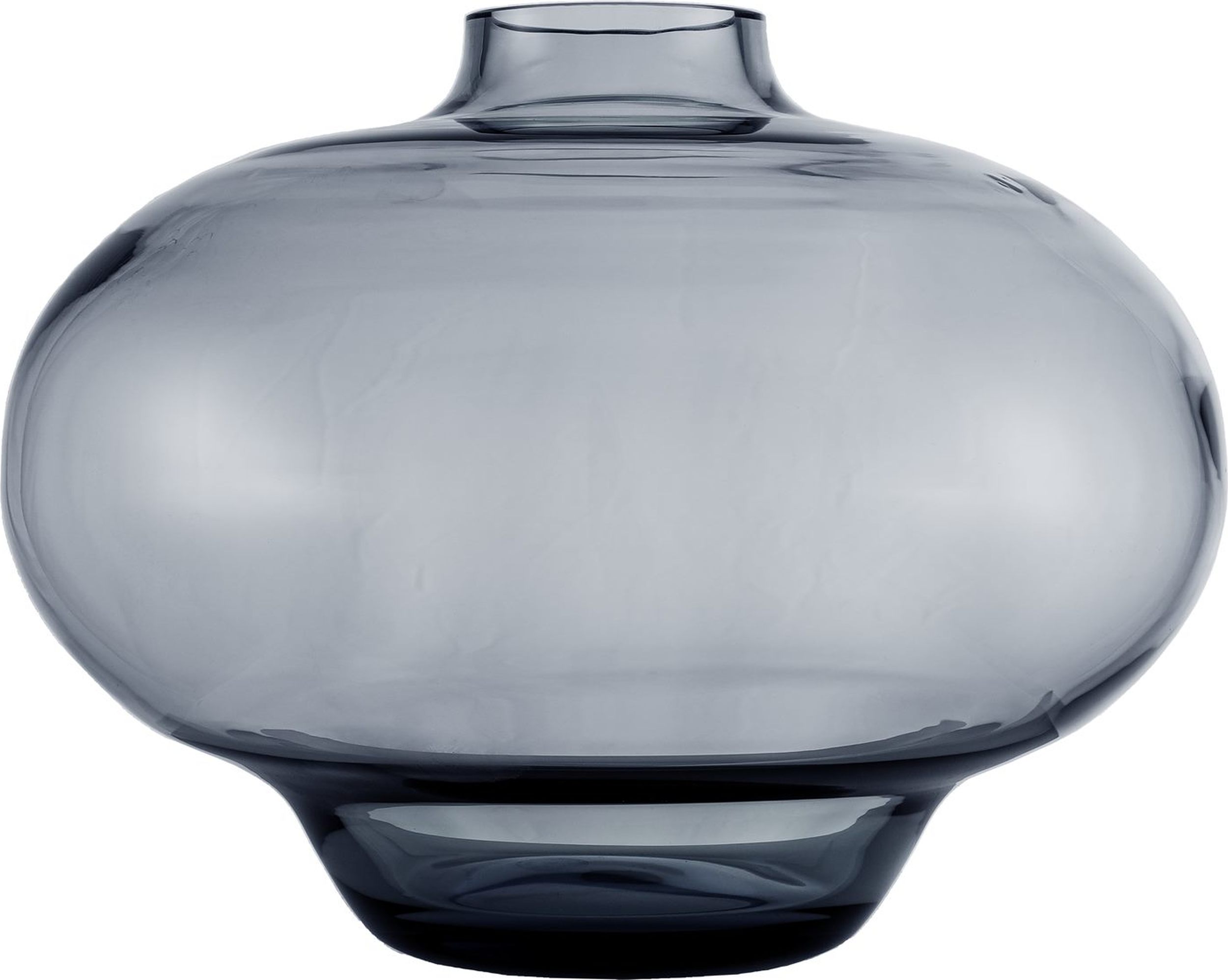 Wazon Kappa 22,5 cm niebieski szklany