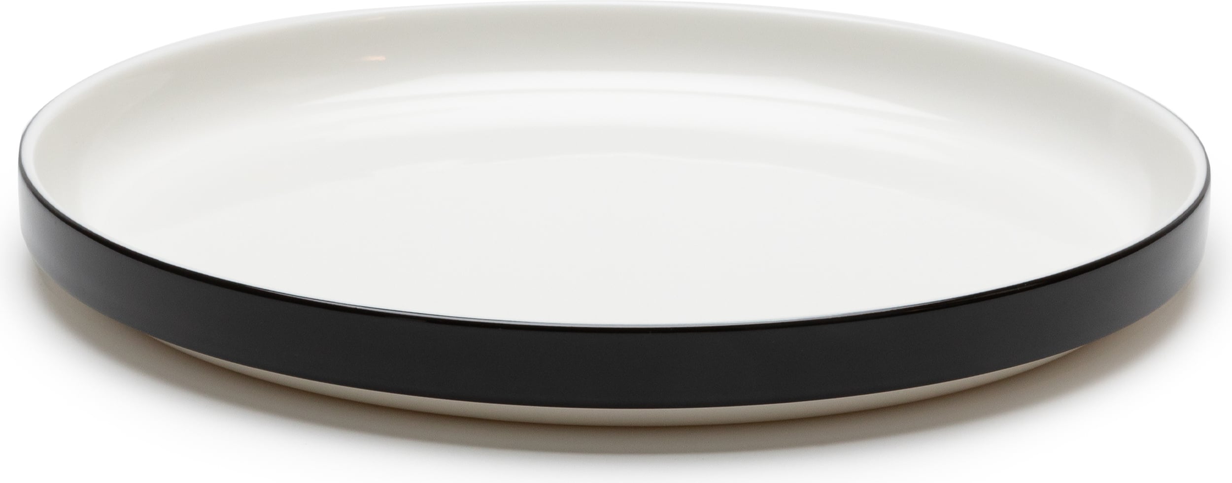 Talerz obiadowy Passe-partout 26 cm czarno-biały