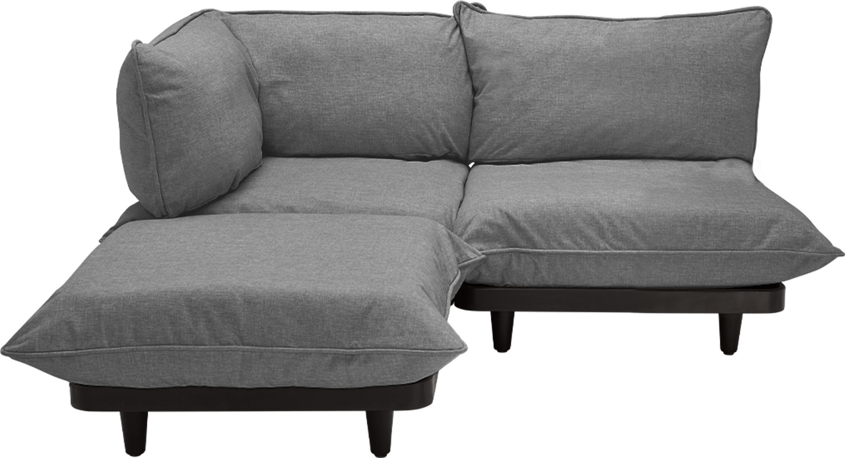 Narożnik lewostronny Paletti szary 3 el.