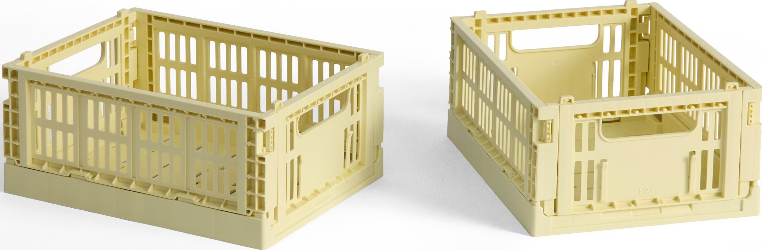 Kosze do przechowywania Hay Colour Crate Mini jasnożółte 2 szt.