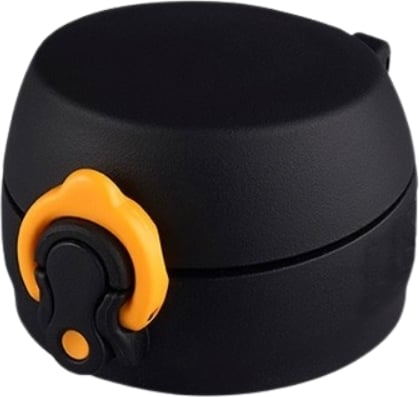 Nakrętka do butelki termicznej Motion czarno-żółta