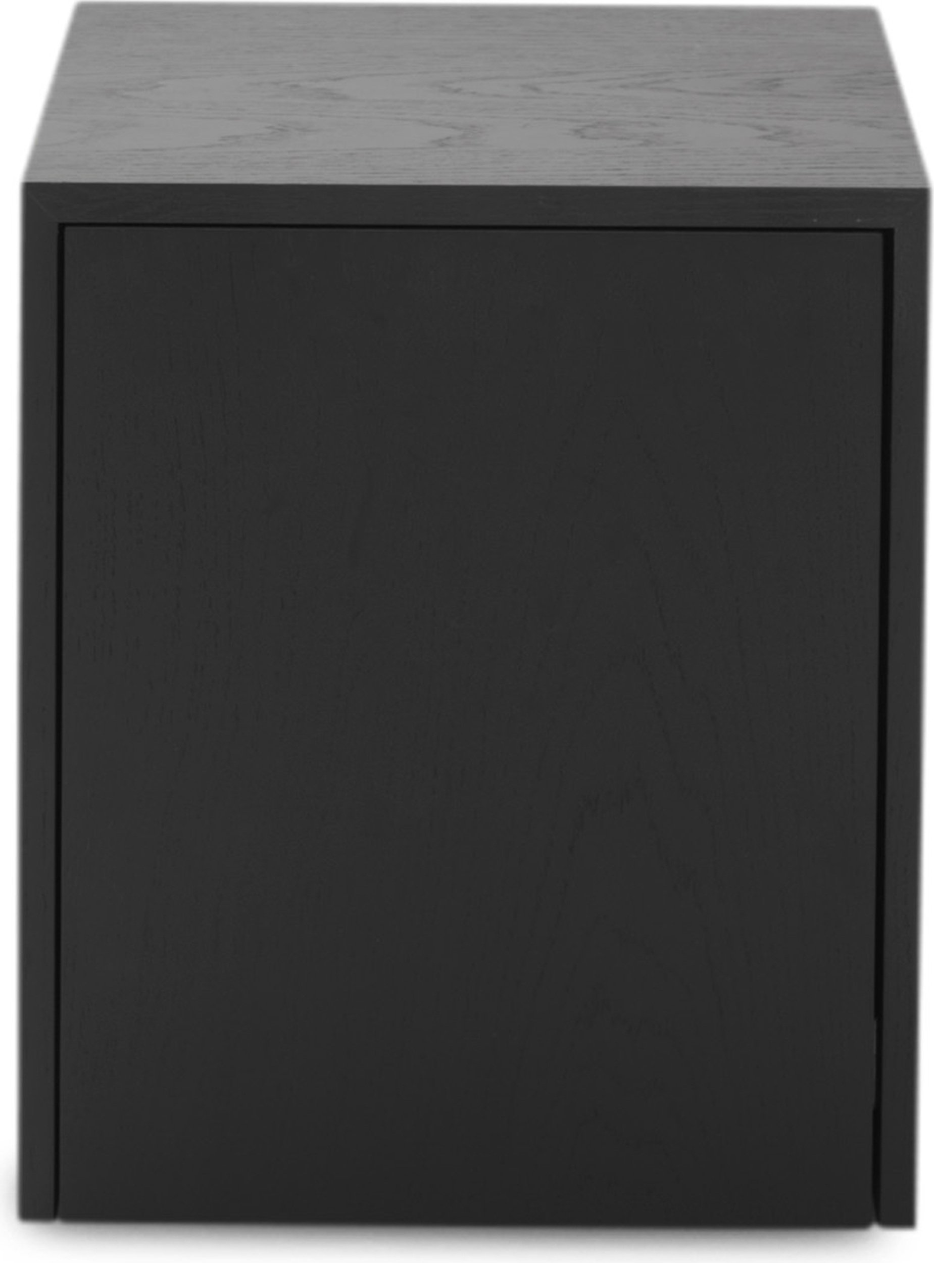 Stolik boczny z szufladą Mass czarny dąb