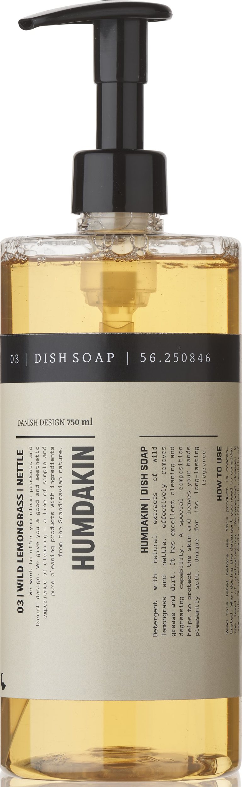 Płyn do mycia naczyń Humdakin Wild lemongrass & Nettle 750 ml