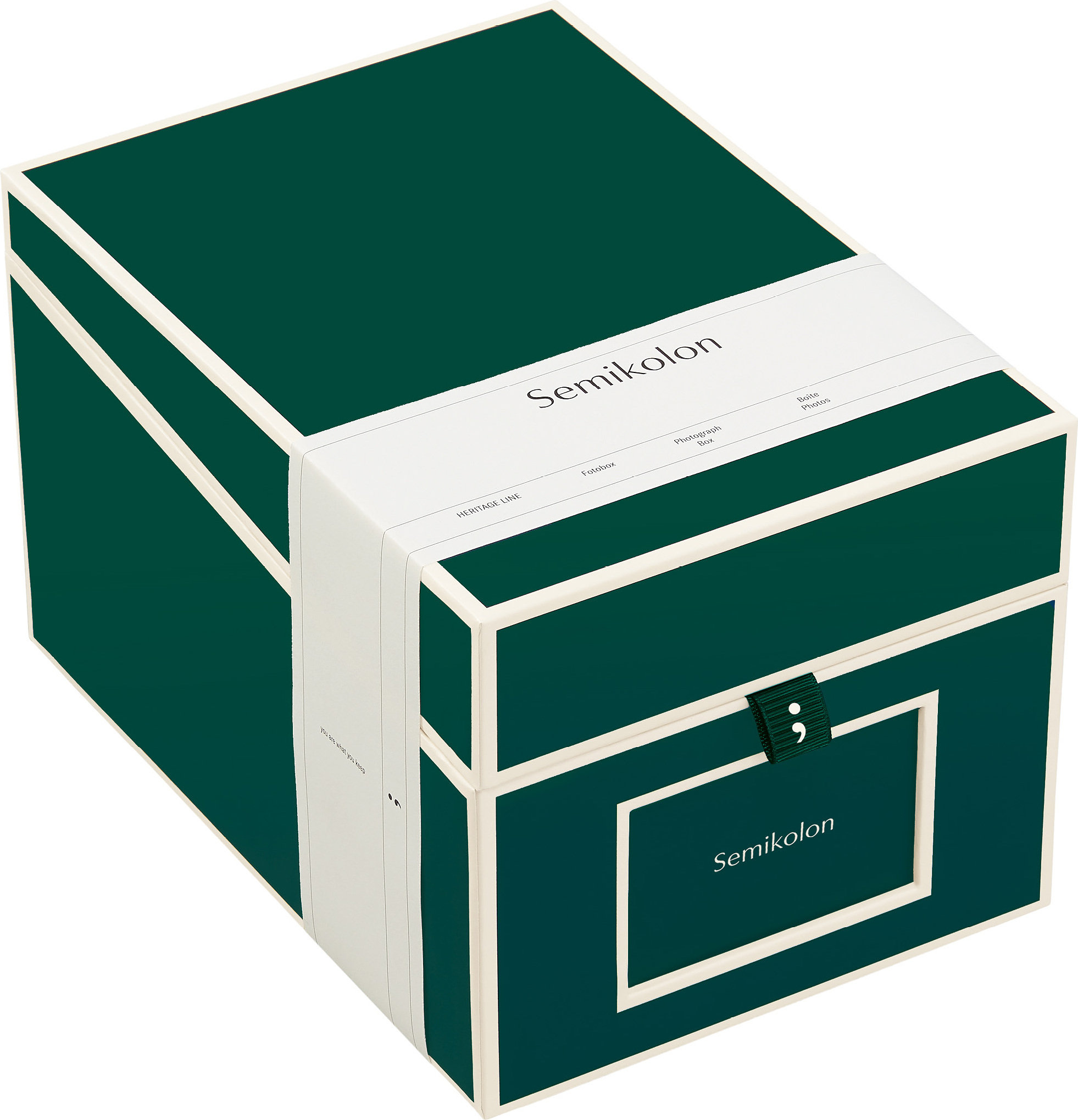 Pudełko na zdjęcia i płyty CD Die Kante ciemnozielone