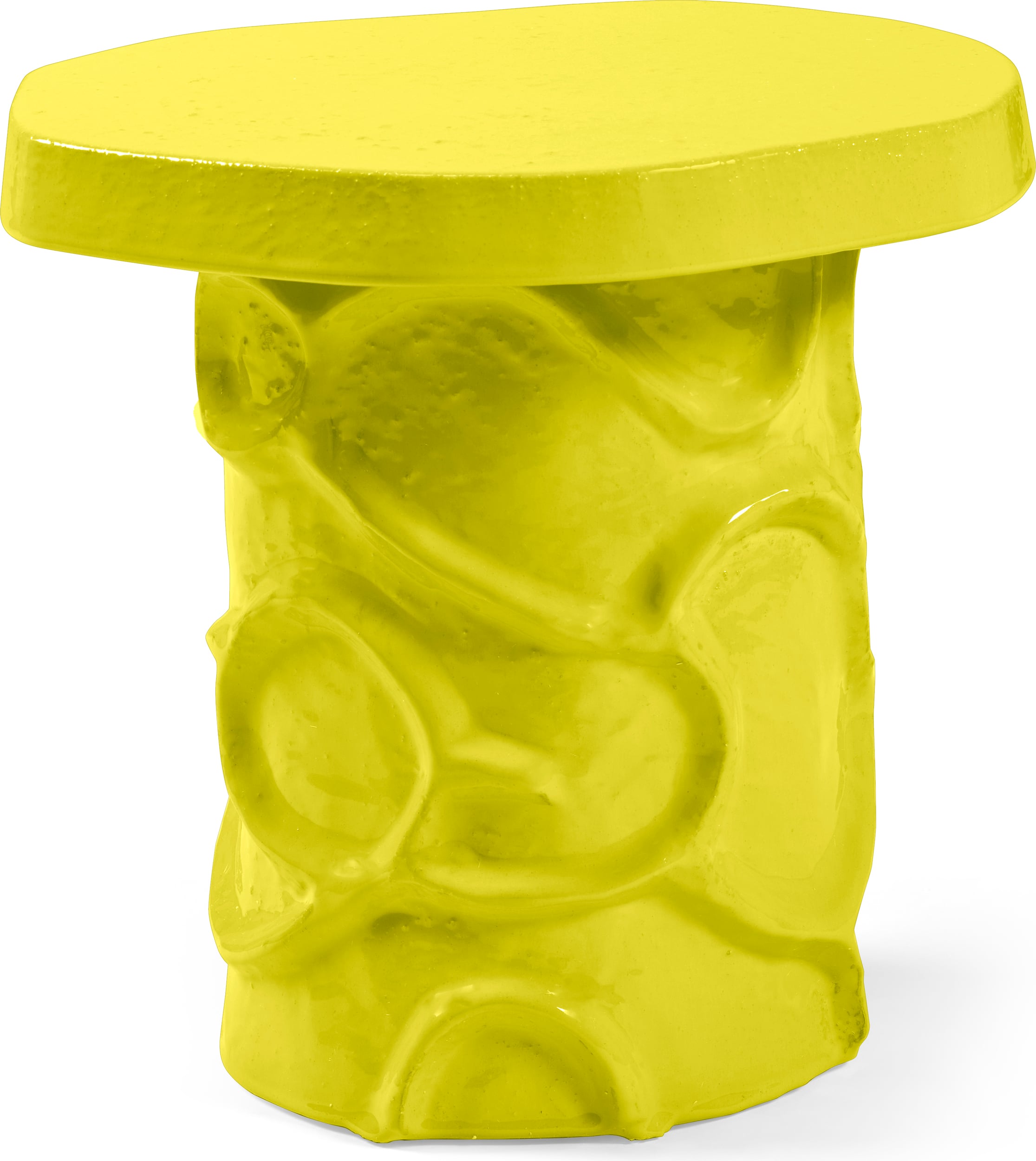 Stolik boczny Mena 40 cm żółty