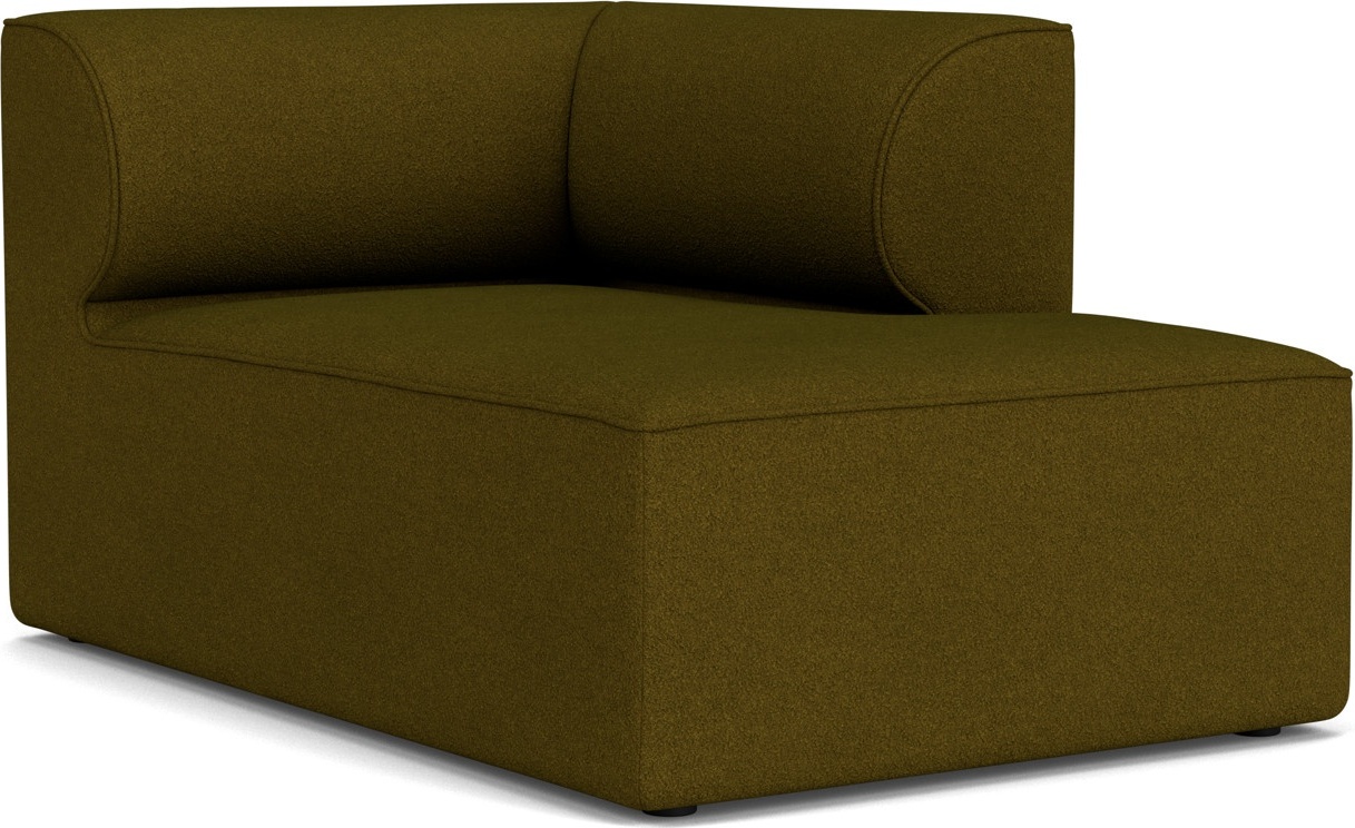 Szezlong prawostronny sofy modułowej Eave 86 x 129 cm ciemnozielony