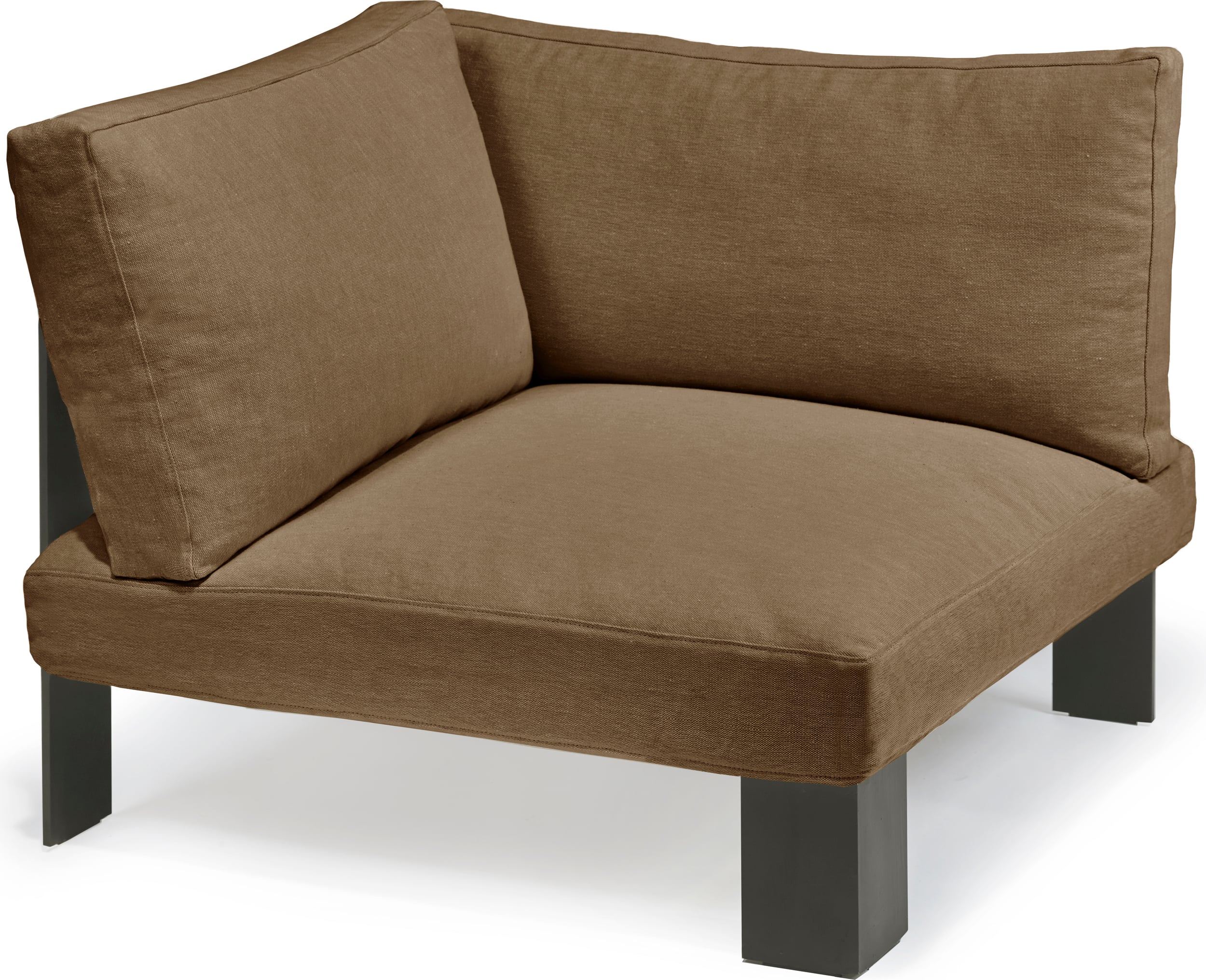 Narożnik ogrodowy sofy modułowej Serax 91 cm camel