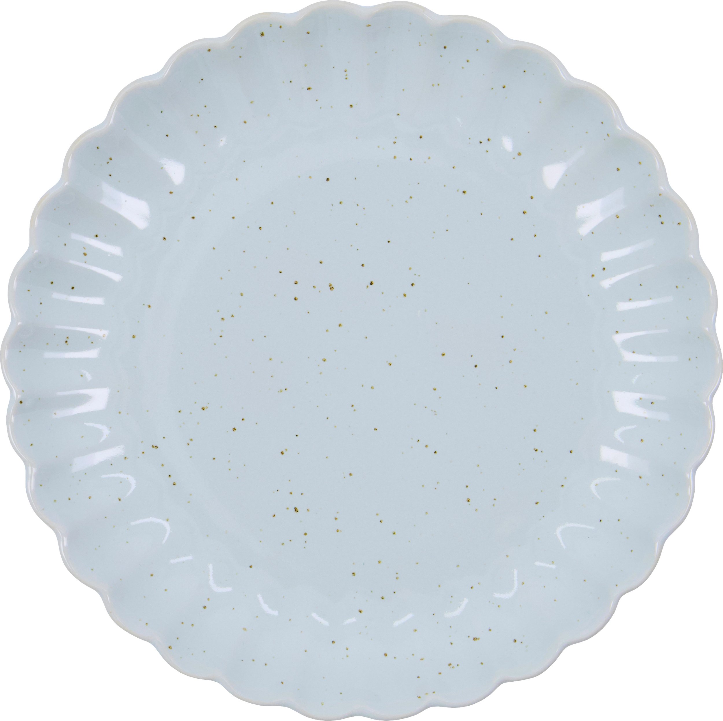 Talerz śniadaniowy Scallop 20 cm jasnoniebieski