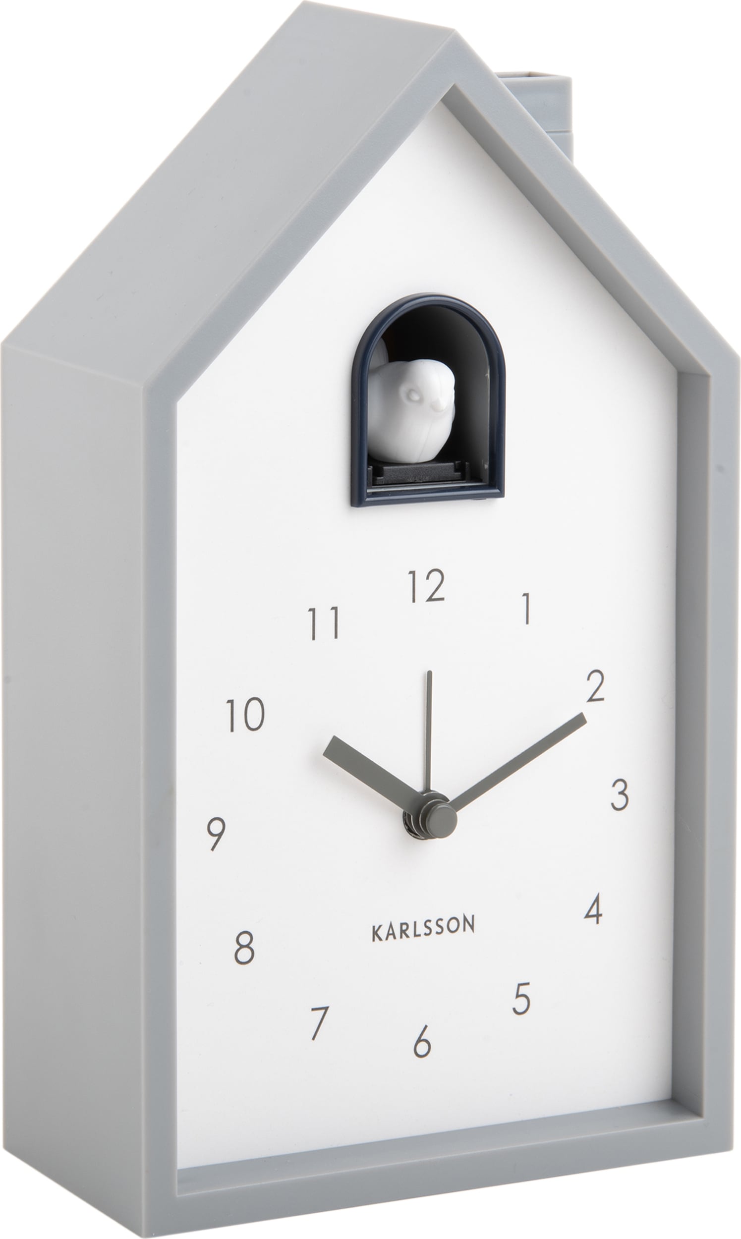 Budzik Modern Cuckoo jasnoszary