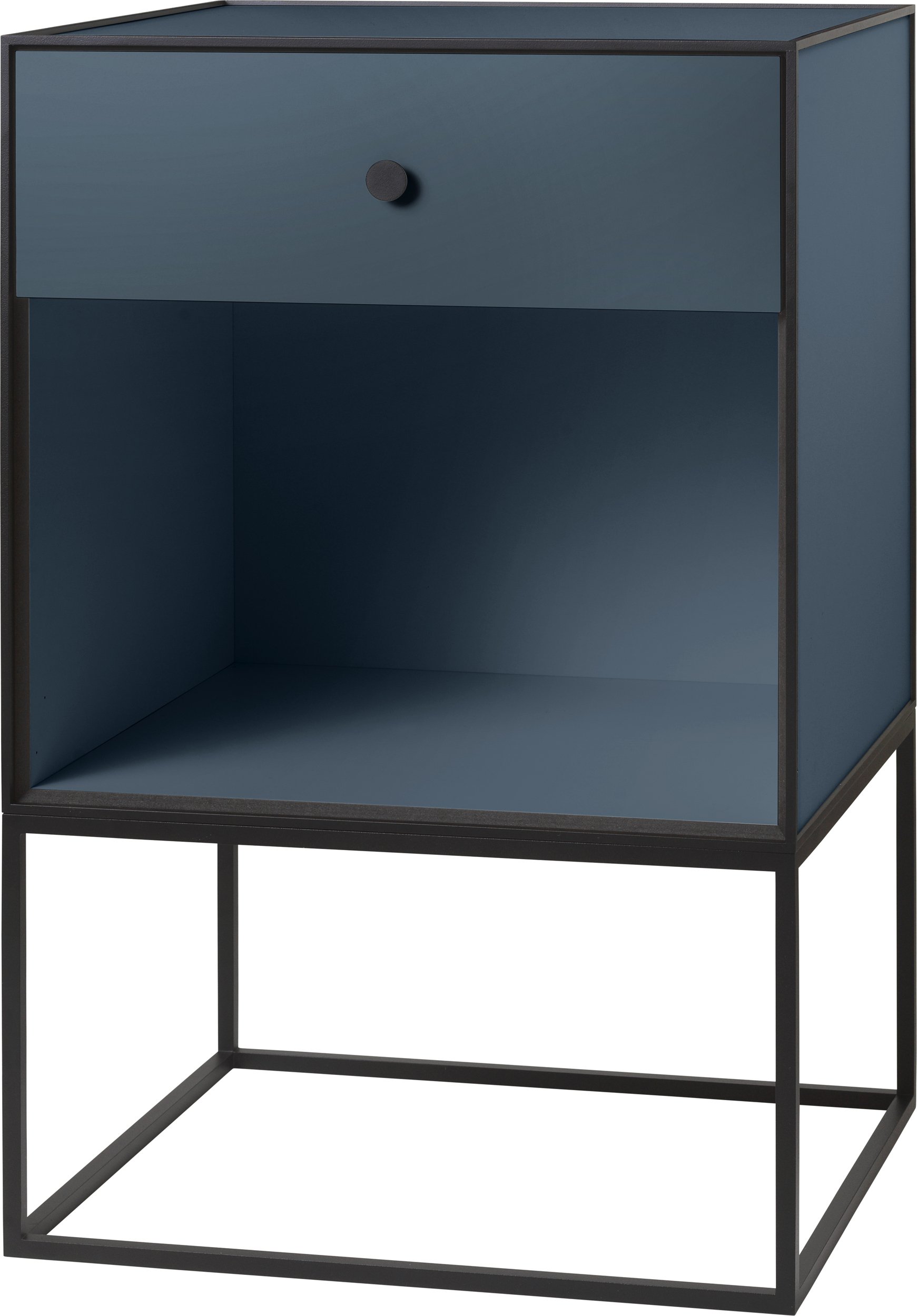 Szafka Frame 49 ciemnoturkusowa na stelażu z szufladą