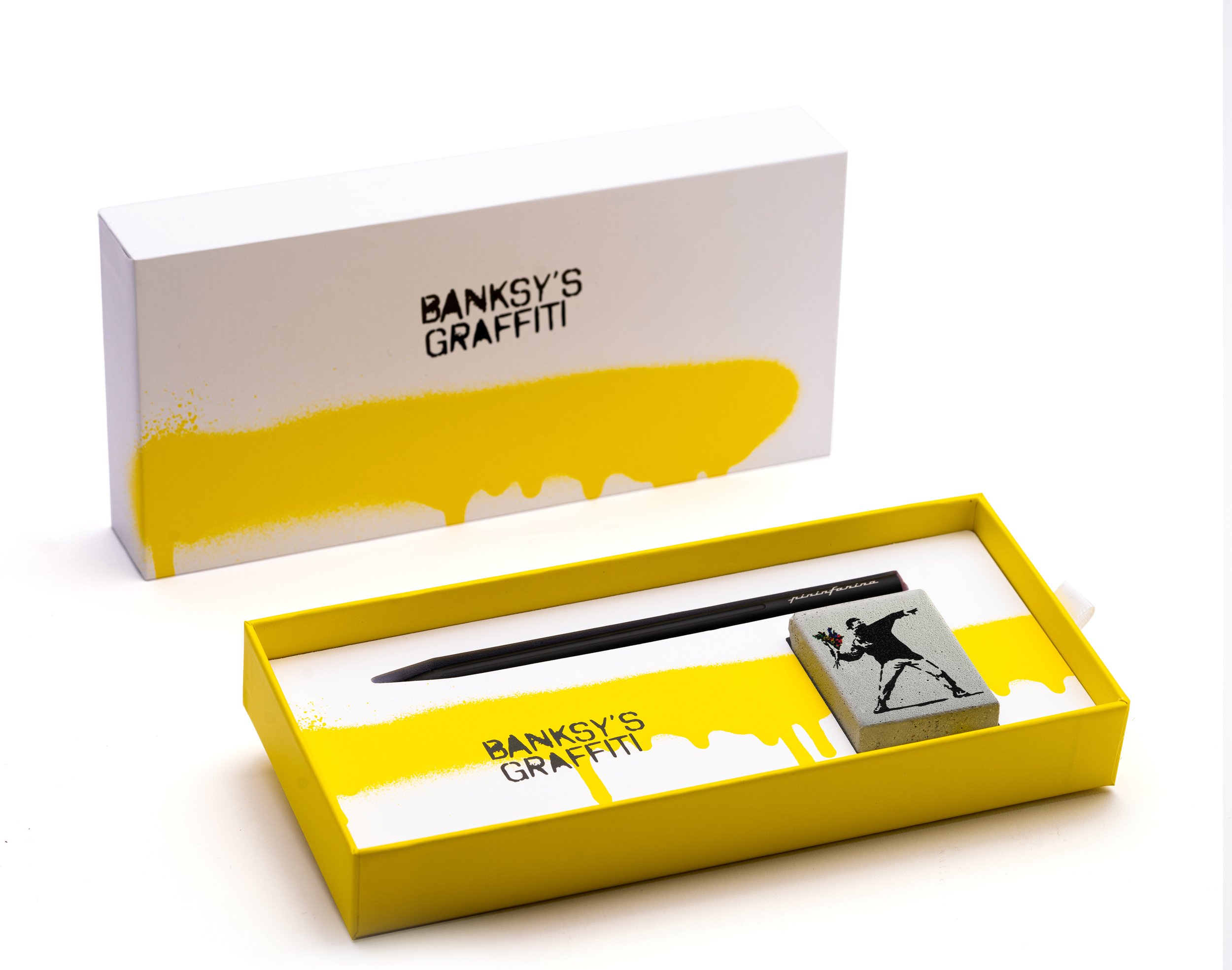 Ołówek z gumką Pininfarina Banksy Flower 2 el.
