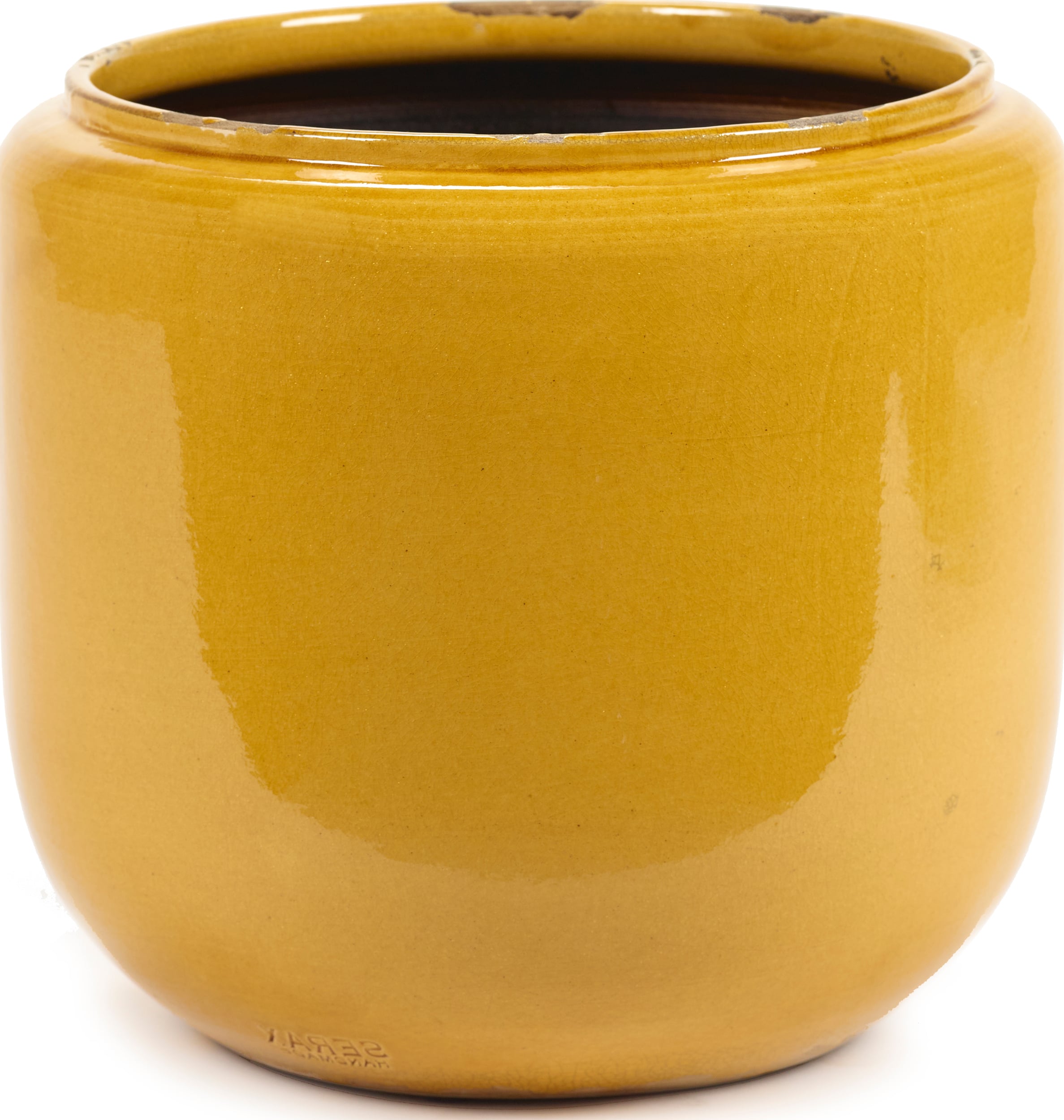 Osłonka na doniczkę Costa 21 cm żółta