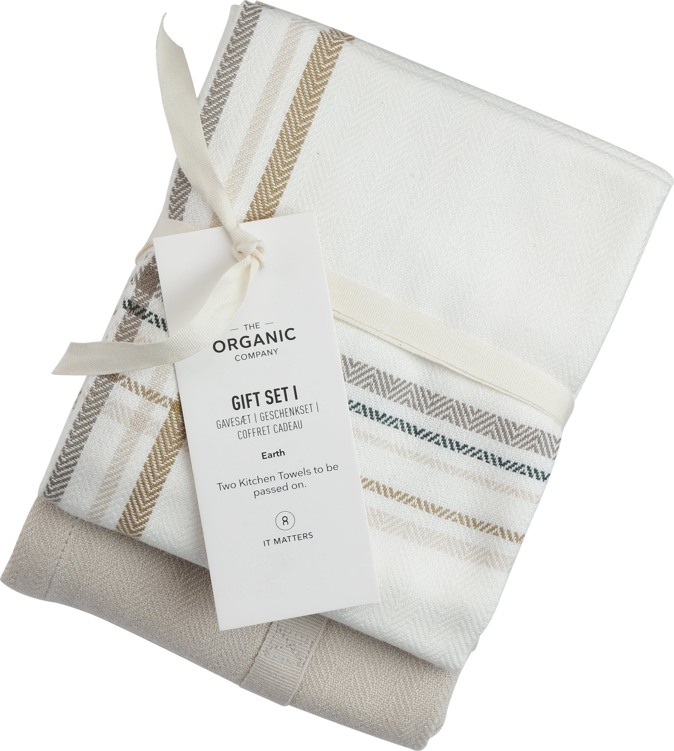 Ścierki kuchenne Gift neutralne kolory 2 szt.