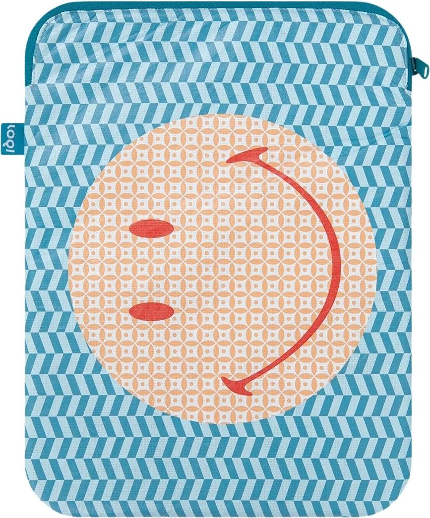 Etui na laptop Smiley w geometryczny wzór 26 x 36 cm