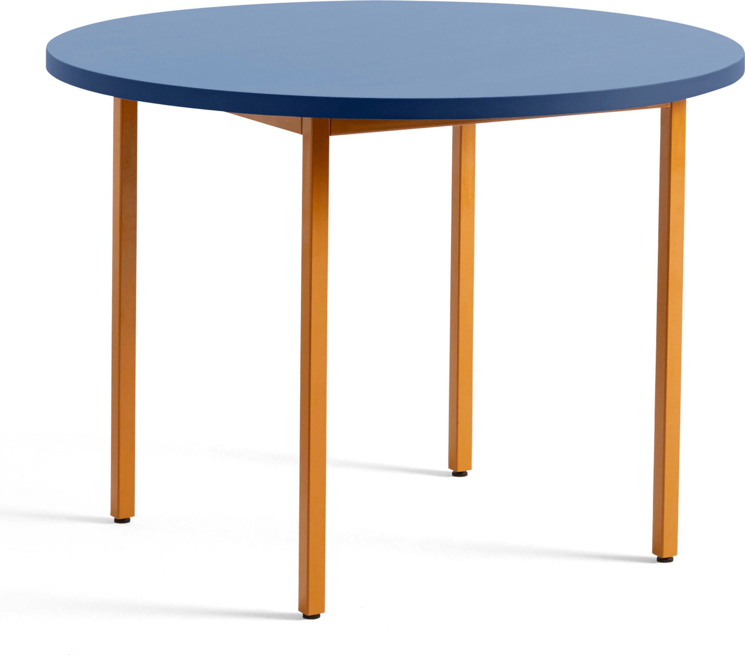 Stół Two-Colour okrągły 105 x 74 cm niebiesko-pomarańczowy