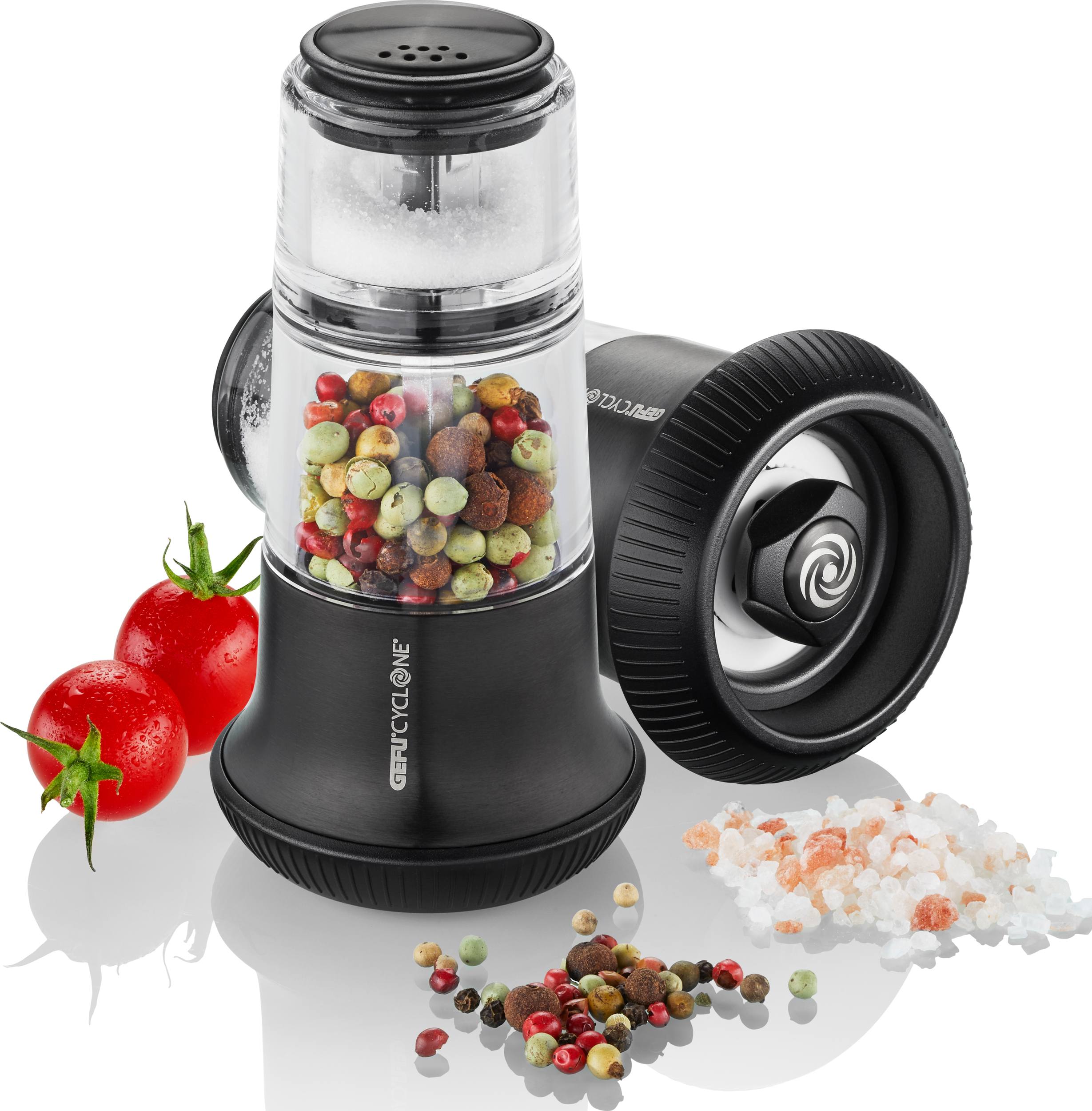 Młynek do pieprzu z solniczką X-Plosion czarny powlekany