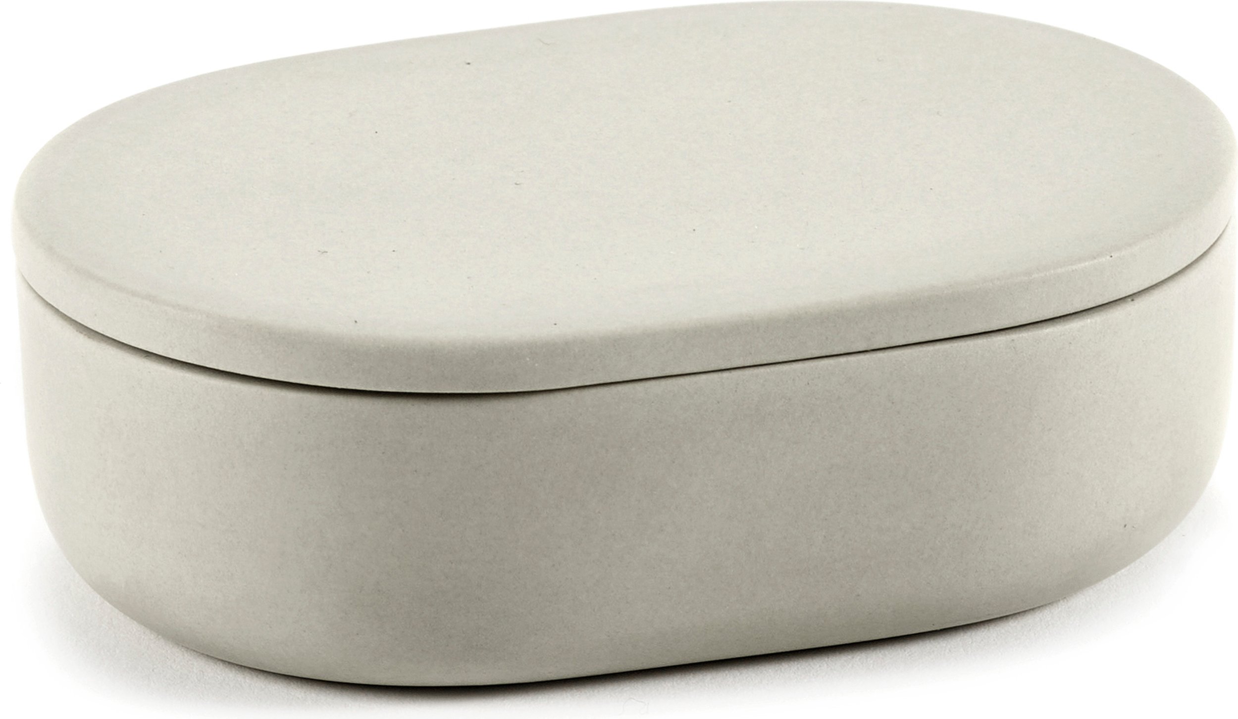 Pojemnik łazienkowy Cose owalny 3,3 cm beżowy