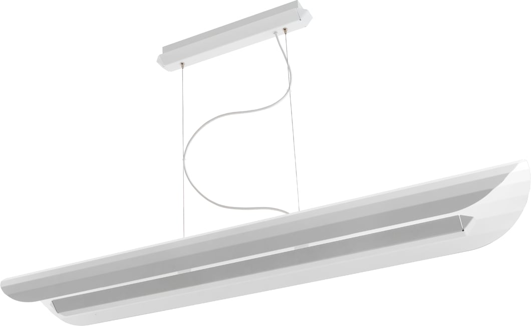 Lampa wisząca liniowa Apolin 120 cm biała