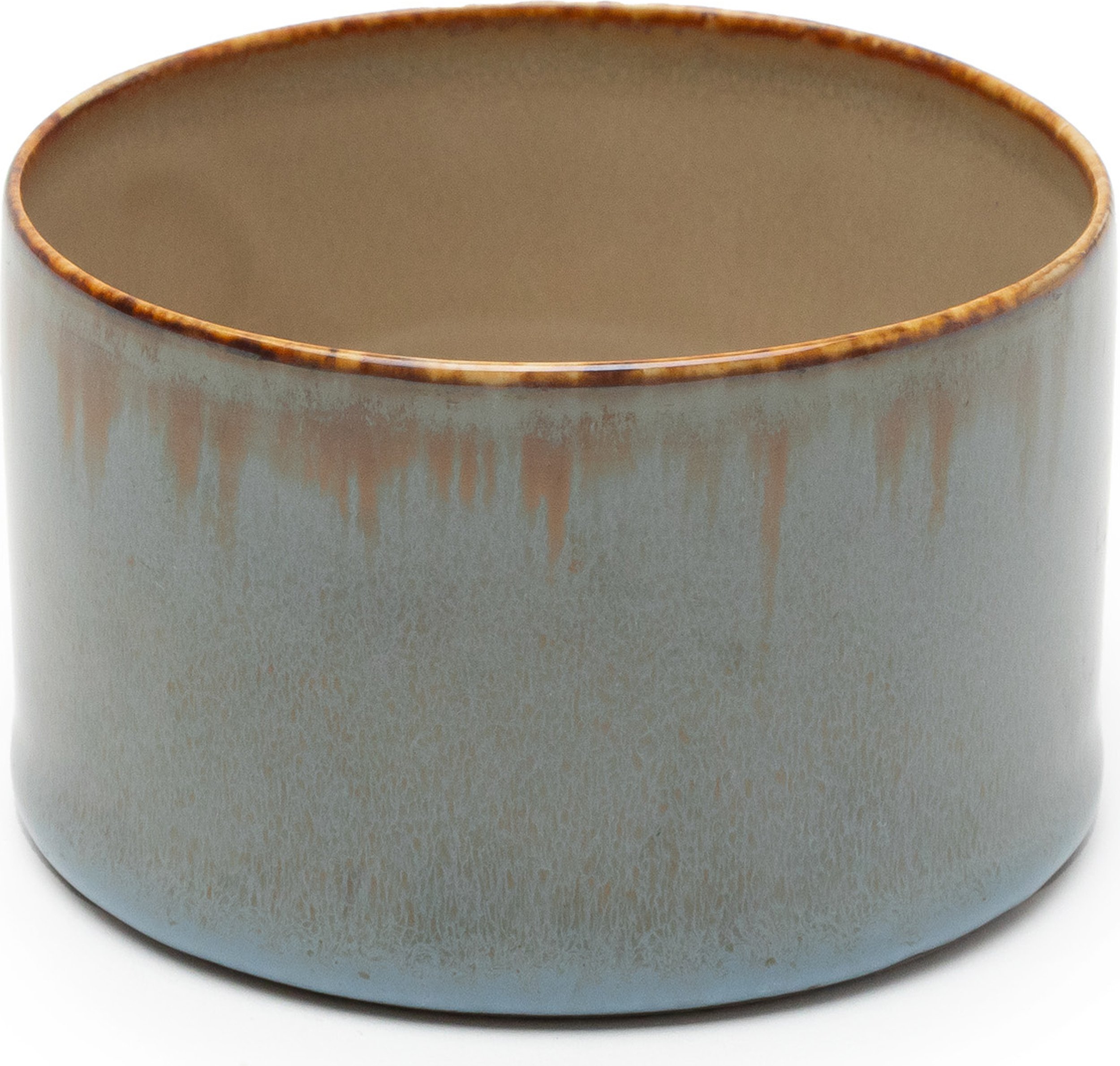 Kubek Terres de Rêves niski 160 ml niebiesko-beżowy