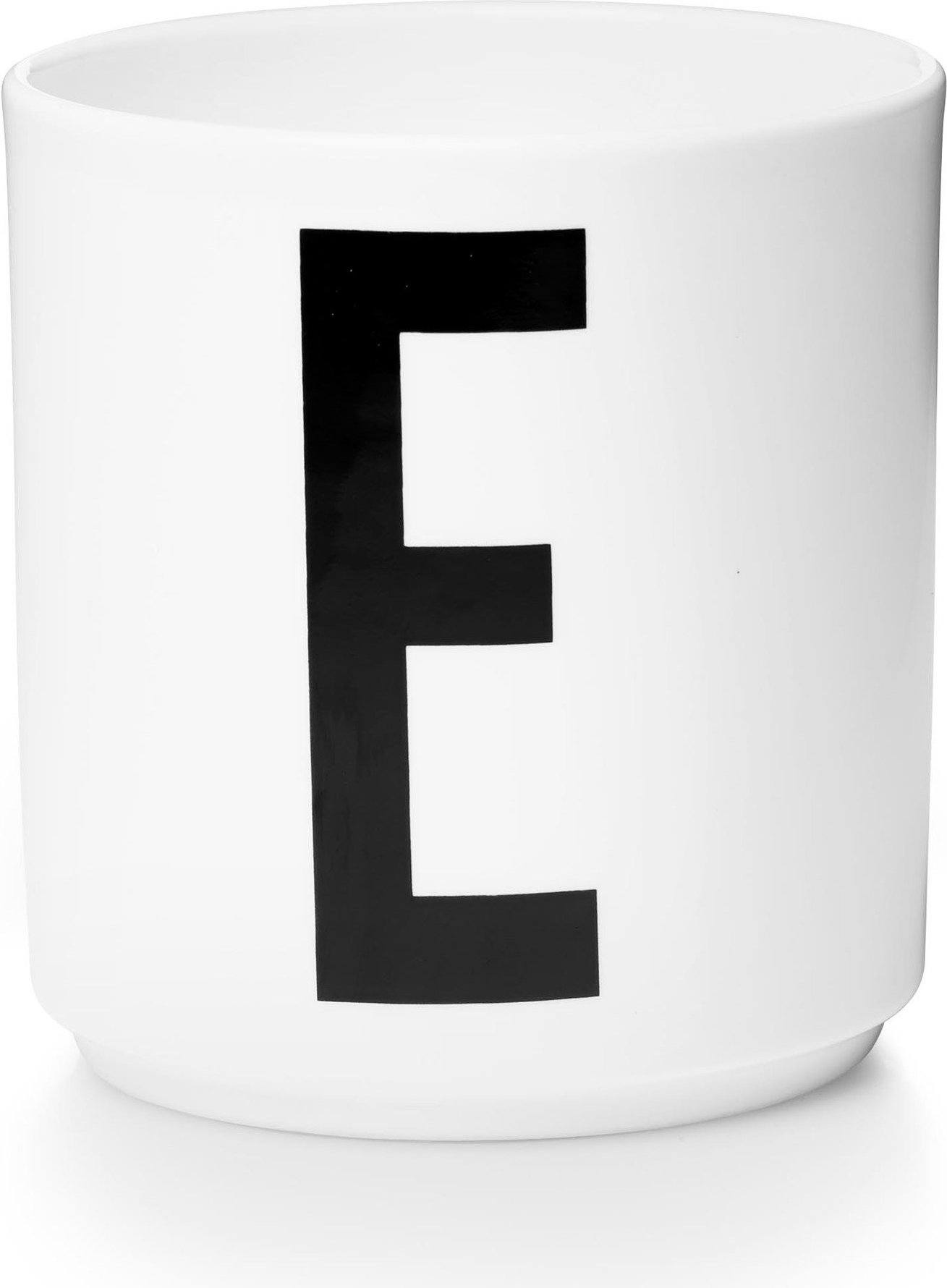Kubek porcelanowy AJ litera E