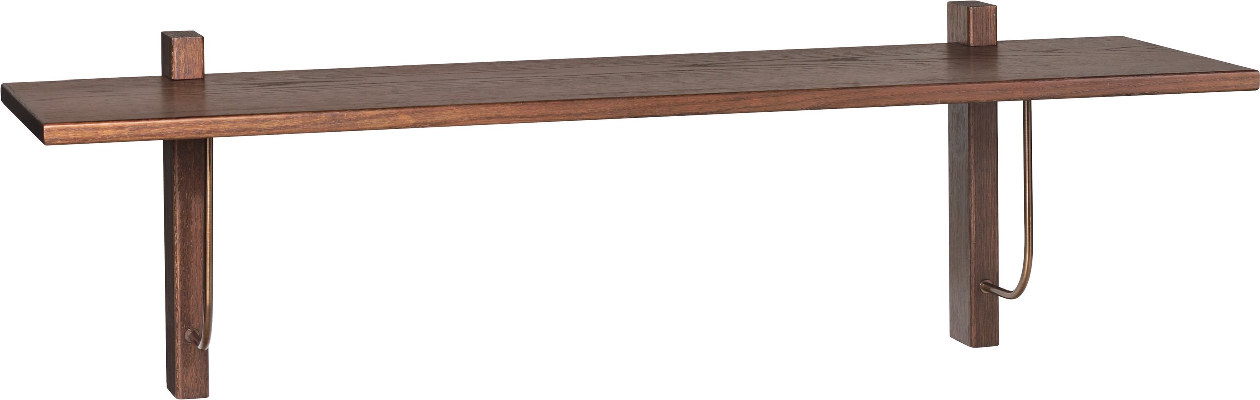 Półka ścienna Corbel ciemny dąb