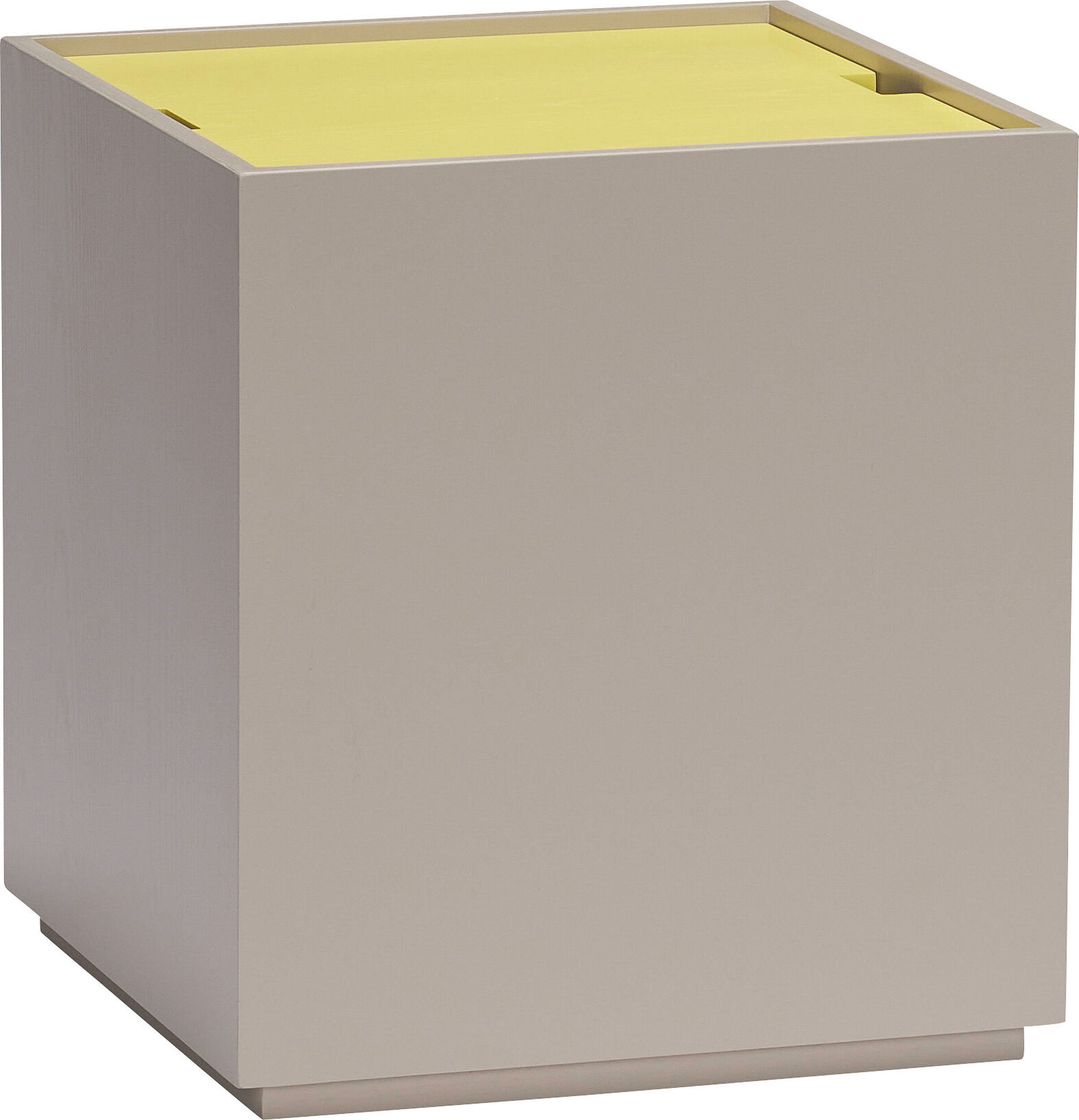 Stolik boczny Vault 45 cm szaro-żółty