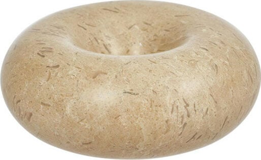 Świecznik na klasyczną świecę Savi okrągły 10 cm beżowy