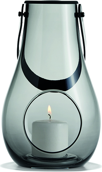 Latarnia Design With Light szara 25 cm