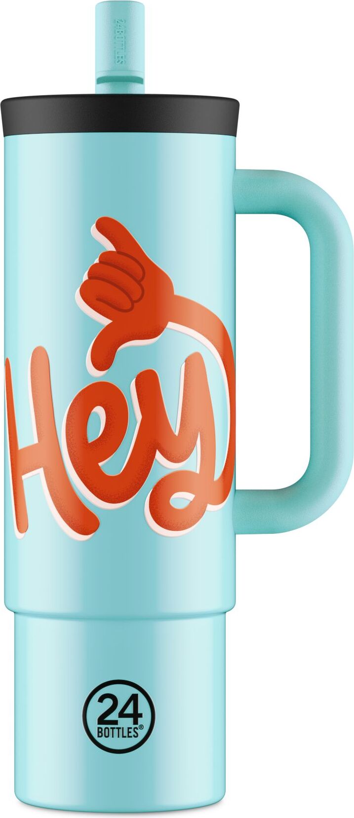 Kubek termiczny Straw Hey 800 ml niebieski