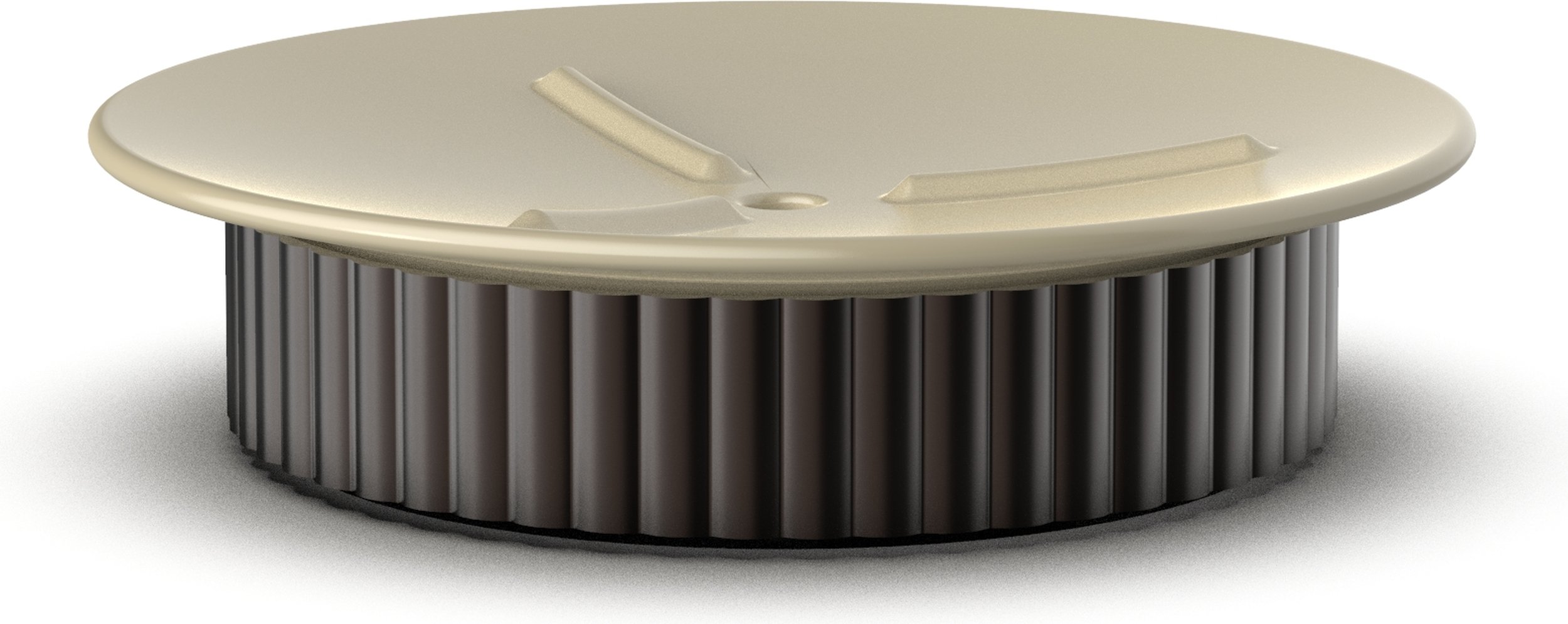 Mydelniczka Of Line 12,5 cm piaskowa z brązową podstawą