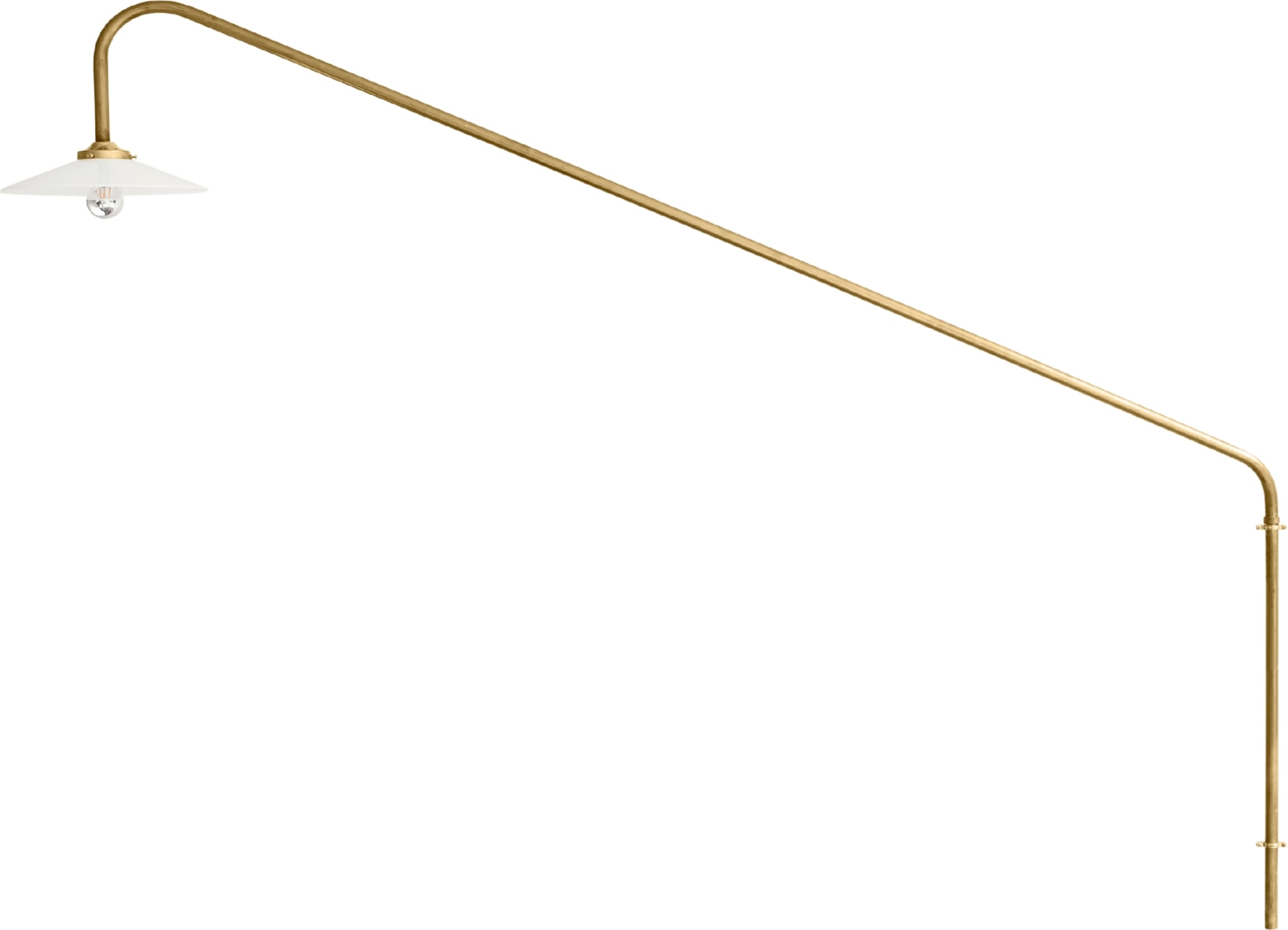 Lampa ścienna N°1 140 cm mosiądz