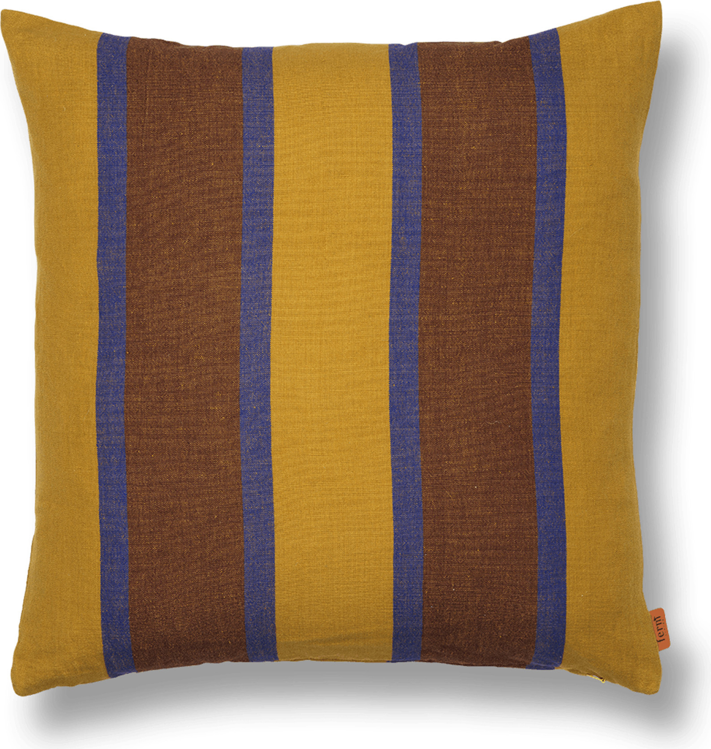 Poduszka dekoracyjna Grand w paski musztardowa
