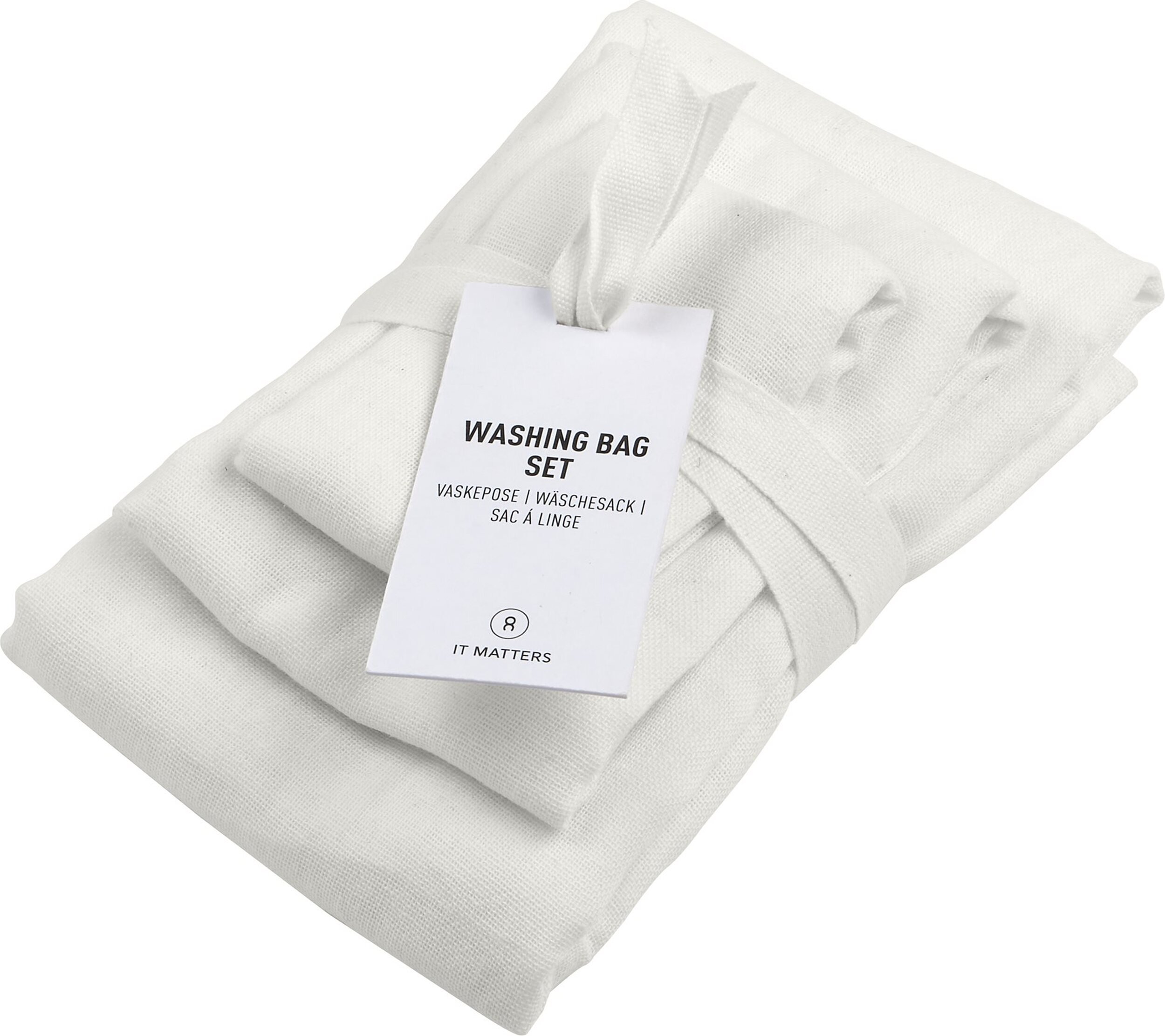 Worki do prania The Organic Company białe 3 szt.