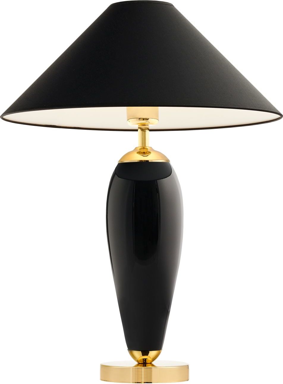 Lampa stojąca Rea Gold nietransparentna czarna